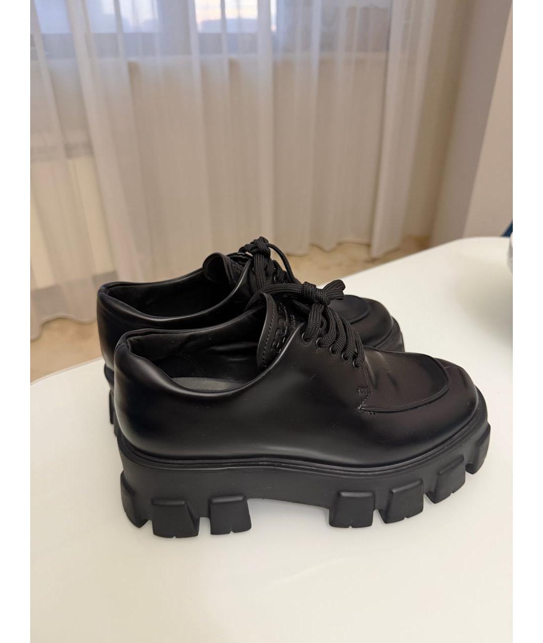 PRADA Черные брогги и оксфорды из лакированной кожи, фото 5