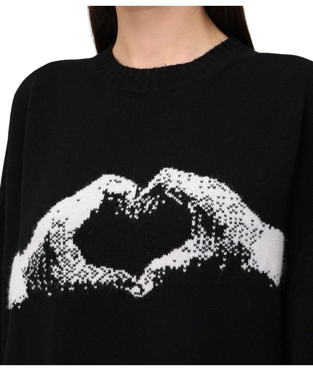 SPORTMAX Черное шерстяное повседневное платье, фото 4