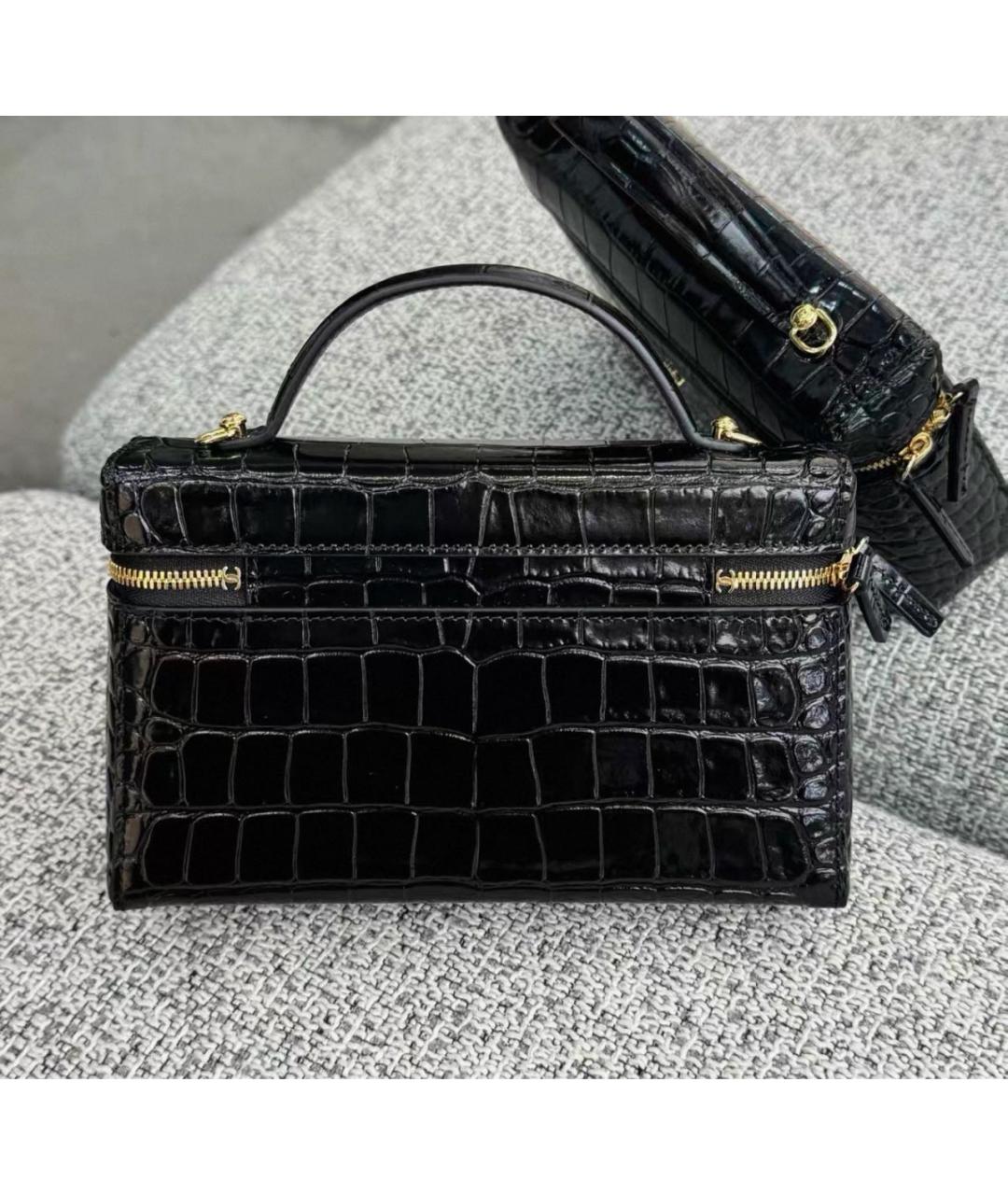 CHANEL Черная кожаная сумка через плечо, фото 4