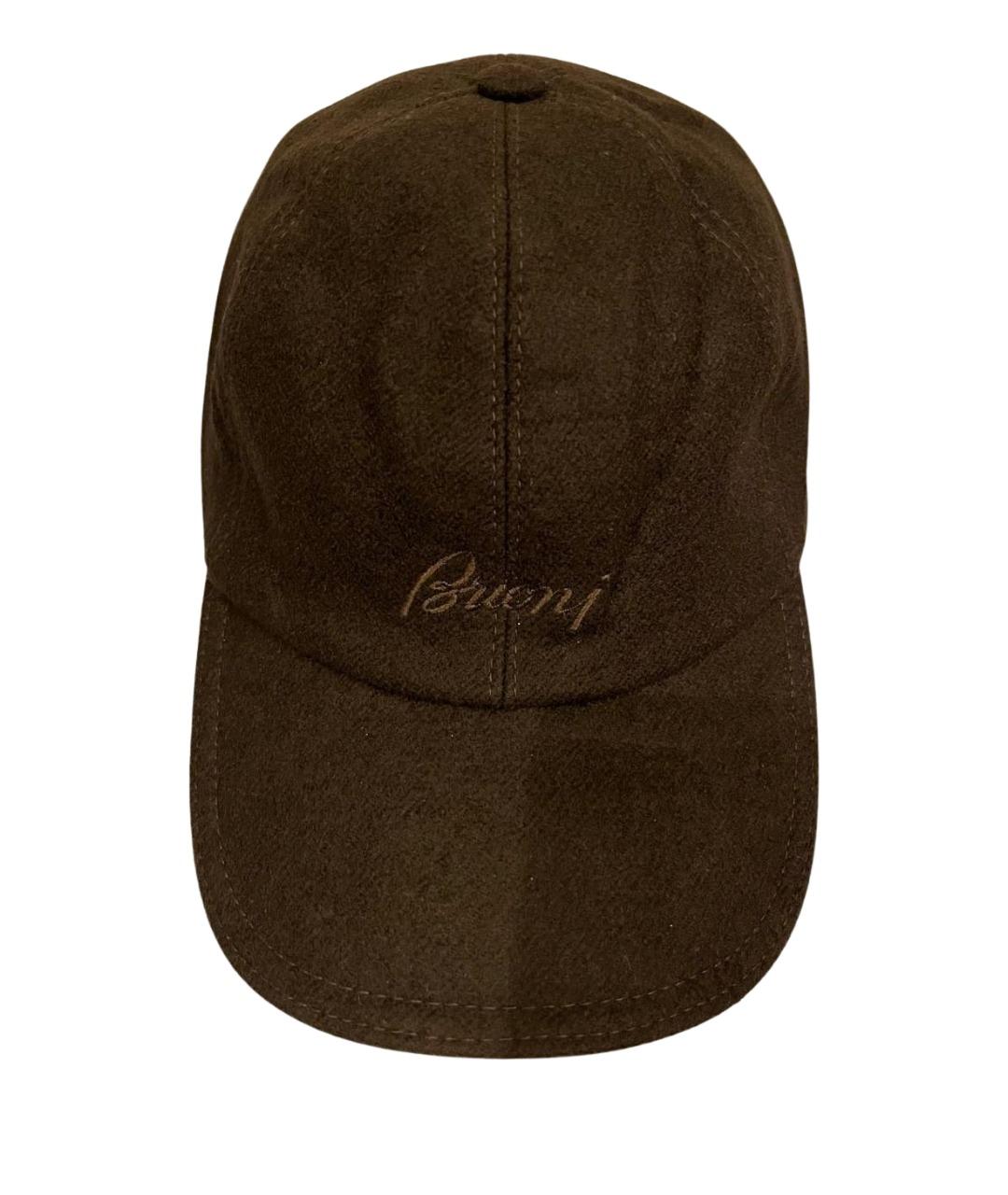 BRIONI Коричневая кепка/бейсболка, фото 1