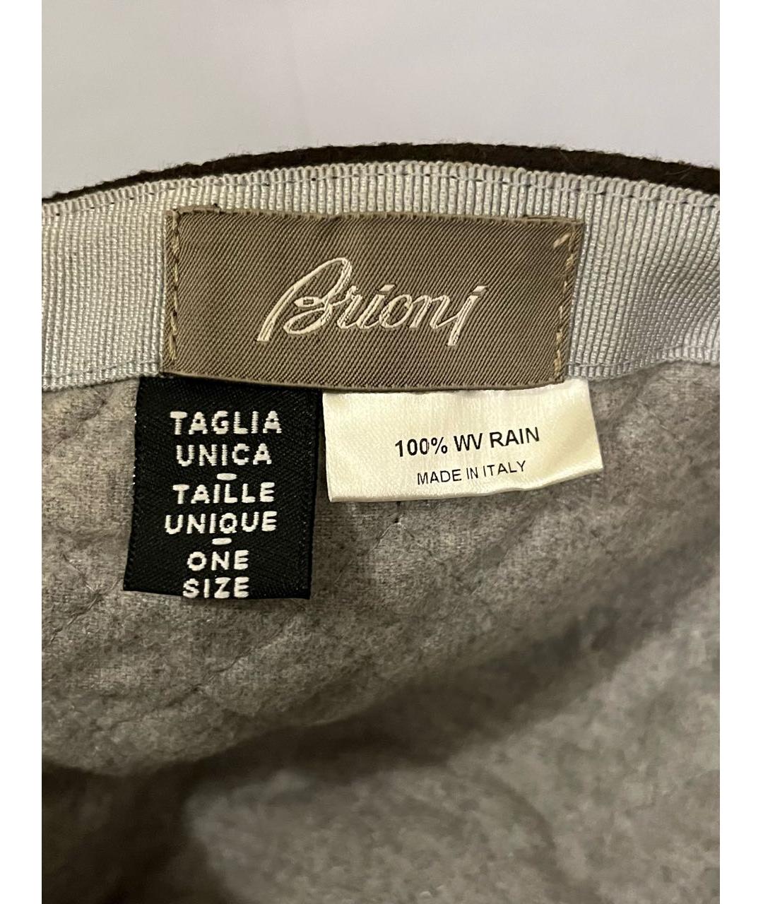 BRIONI Коричневая кепка/бейсболка, фото 2