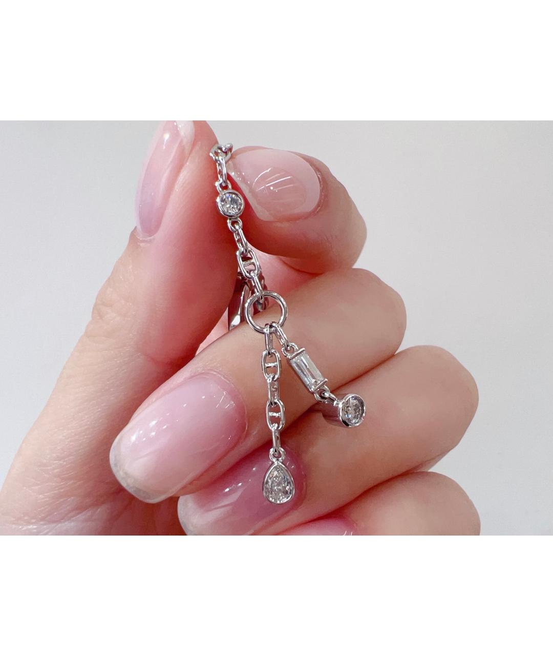HERMES Серебряные серьги из белого золота, фото 6