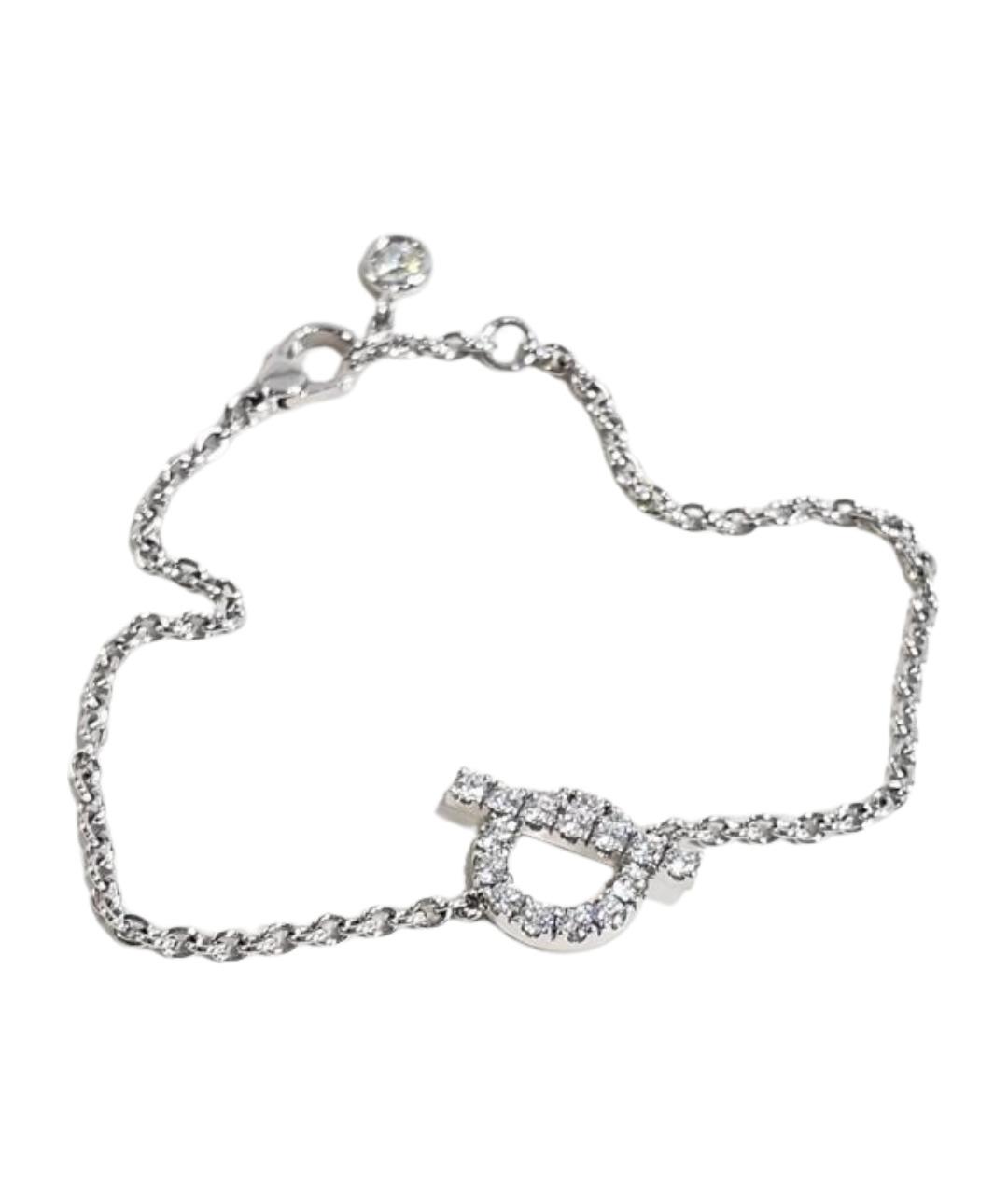 HERMES Серебряный браслет из белого золота, фото 1