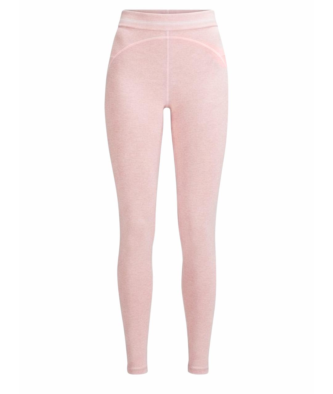 ALO YOGA Розовые хлопковые спортивные брюки и шорты, фото 1