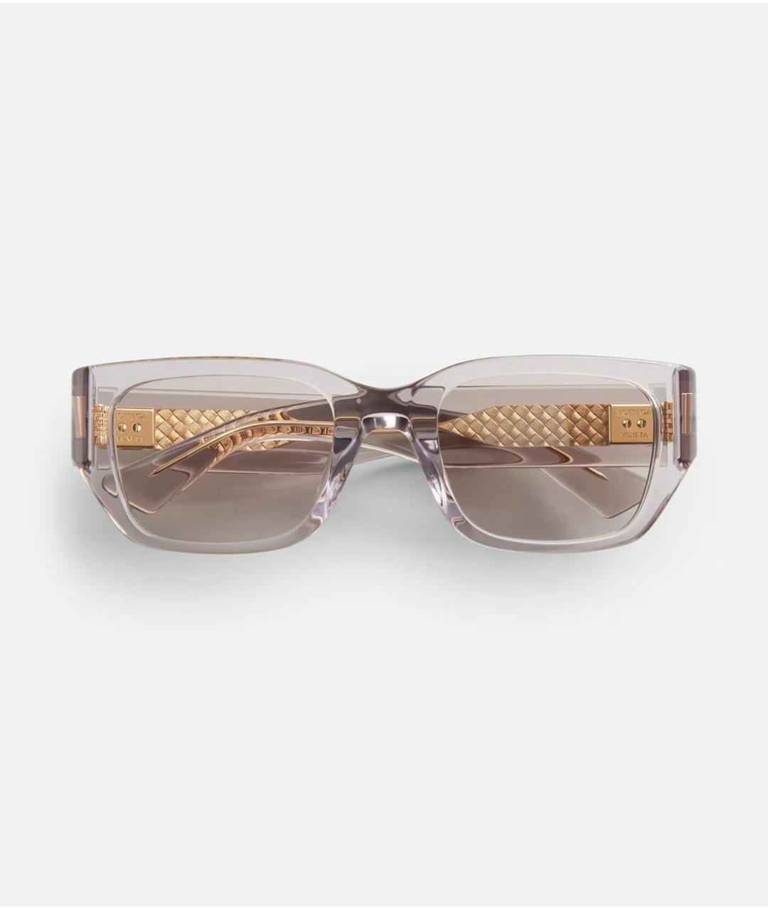 BOTTEGA VENETA Серые пластиковые солнцезащитные очки, фото 7