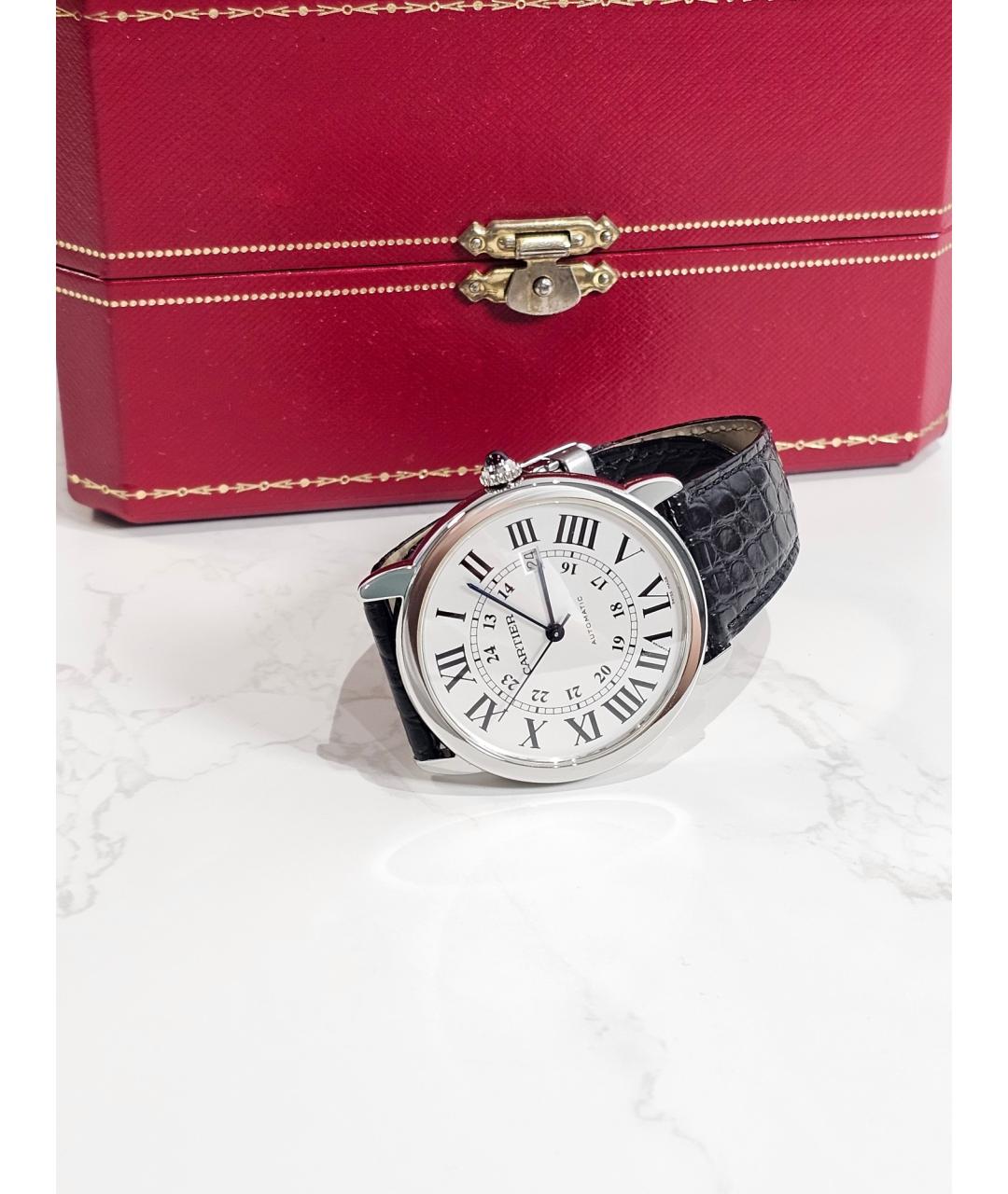 CARTIER Белые часы, фото 4