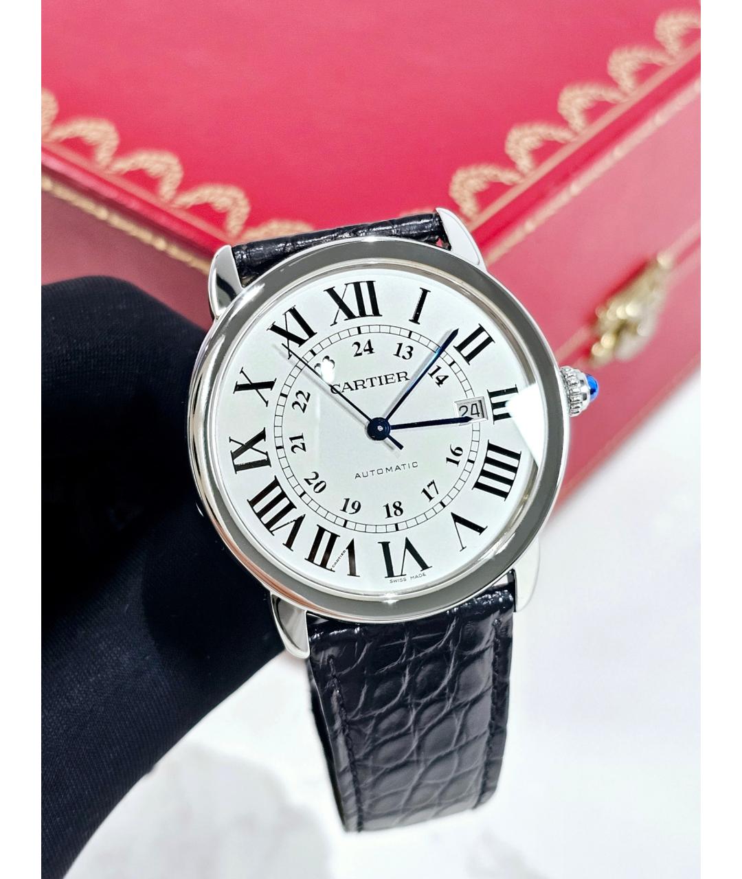 CARTIER Белые часы, фото 2