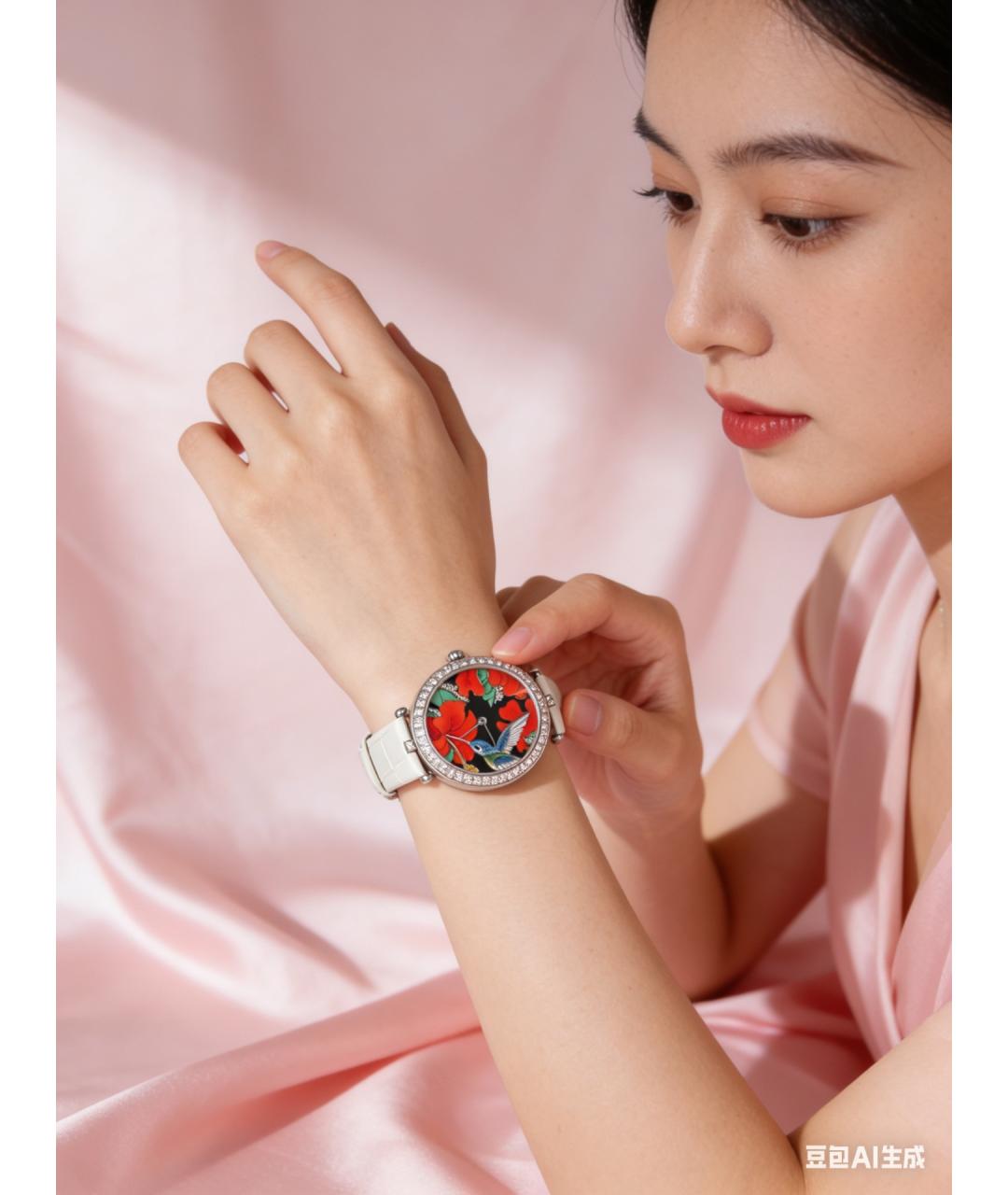 VAN CLEEF & ARPELS Красные часы, фото 8
