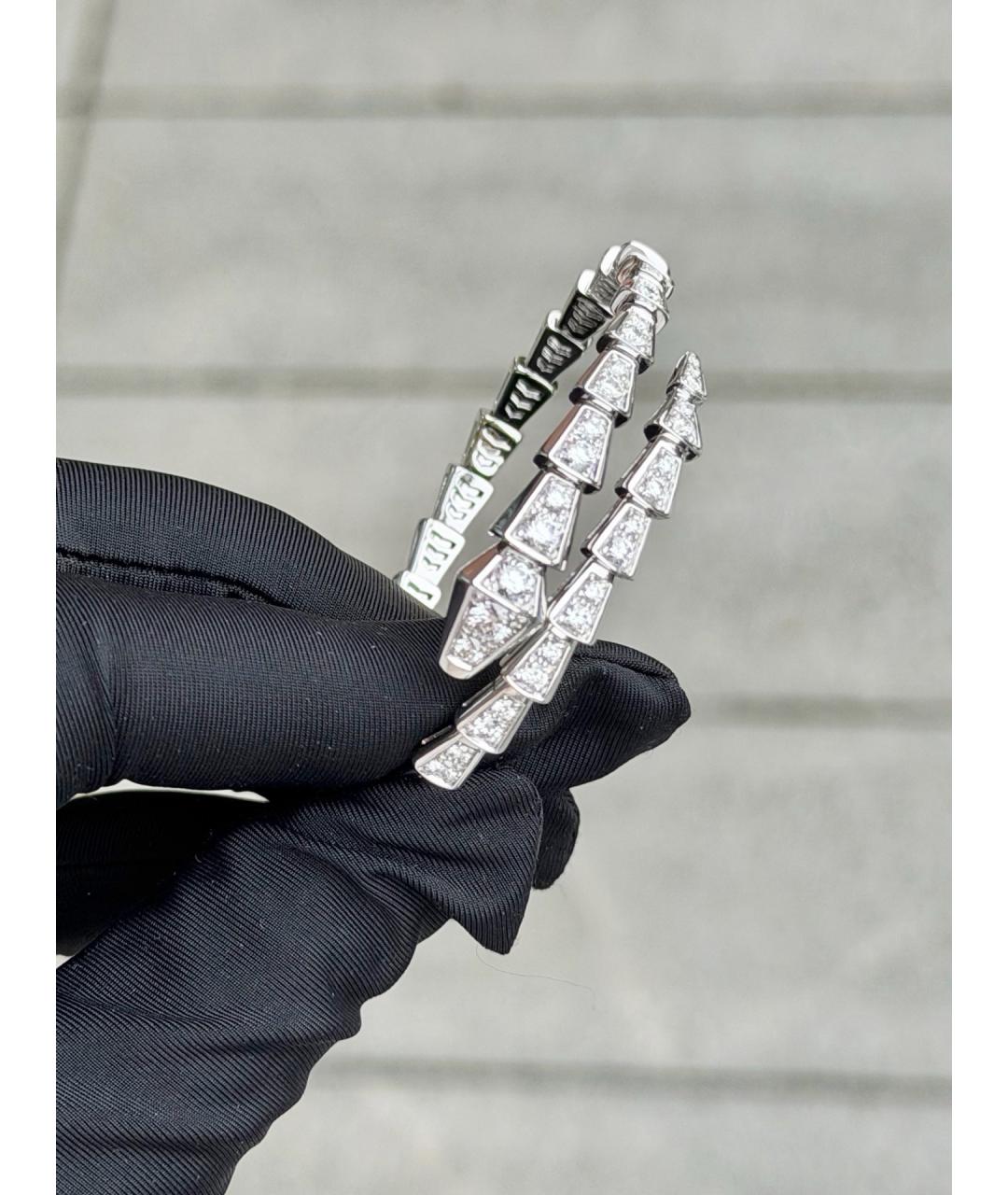 BVLGARI Серебряный браслет из белого золота, фото 3