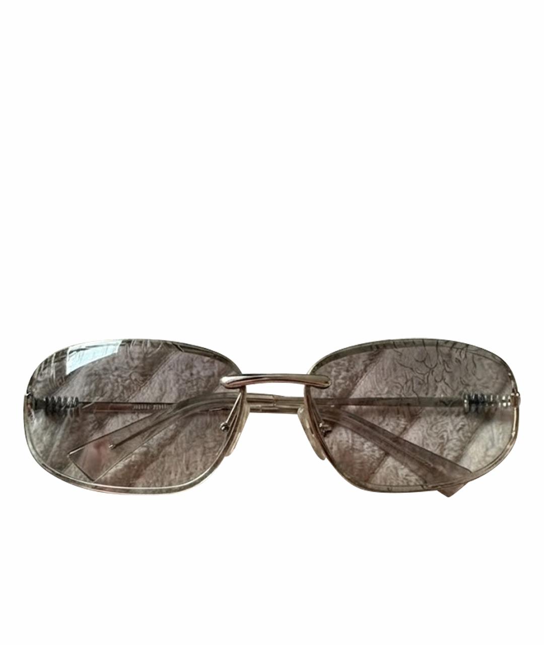MIU MIU Прозрачные металлические солнцезащитные очки, фото 1