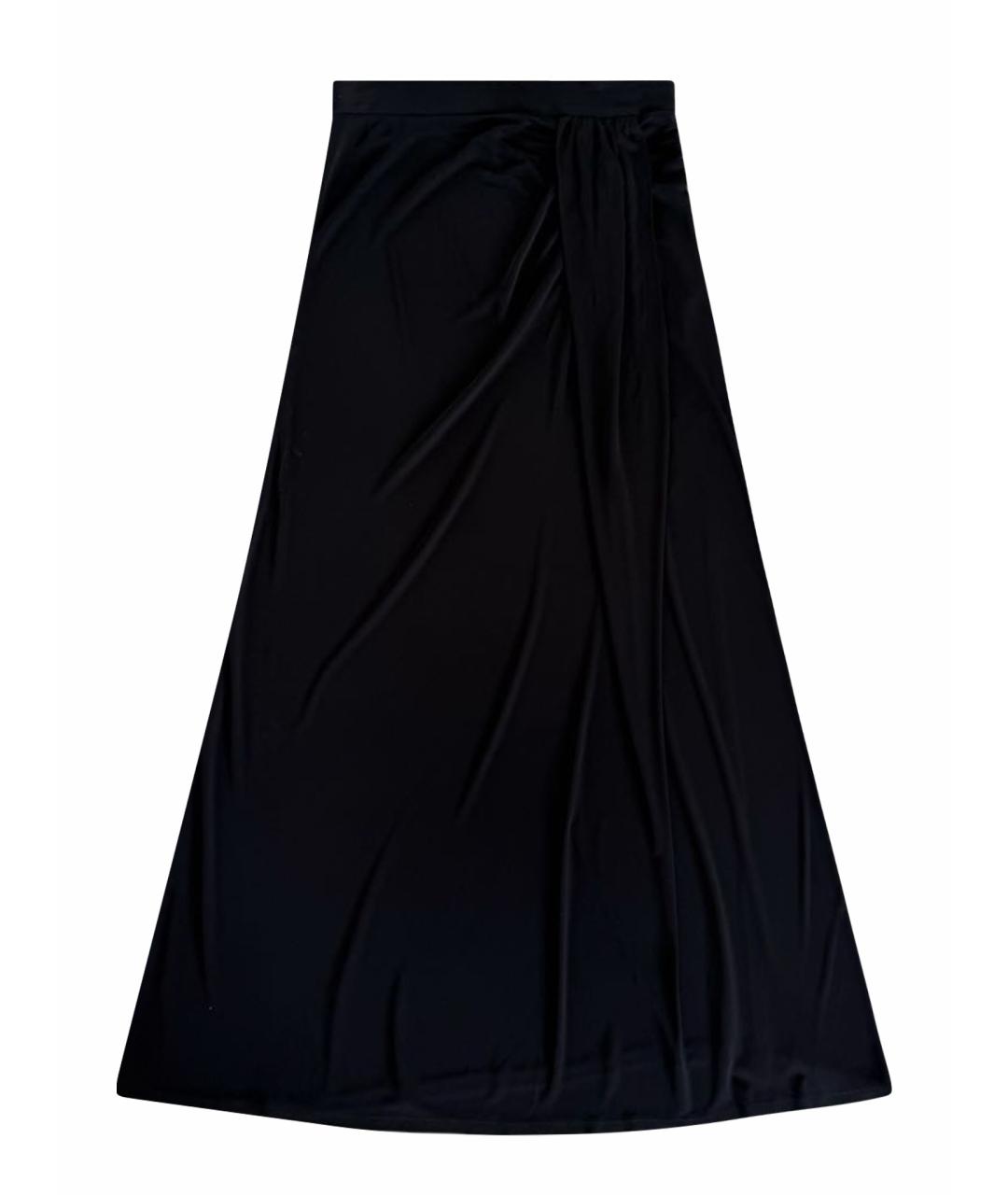 CHRISTIAN DIOR Черная вискозная юбка макси, фото 1