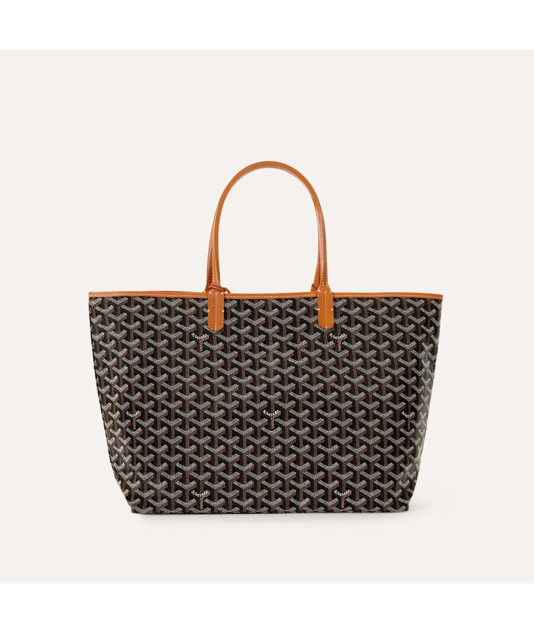 GOYARD Коричневая сумка через плечо из канвы, фото 3