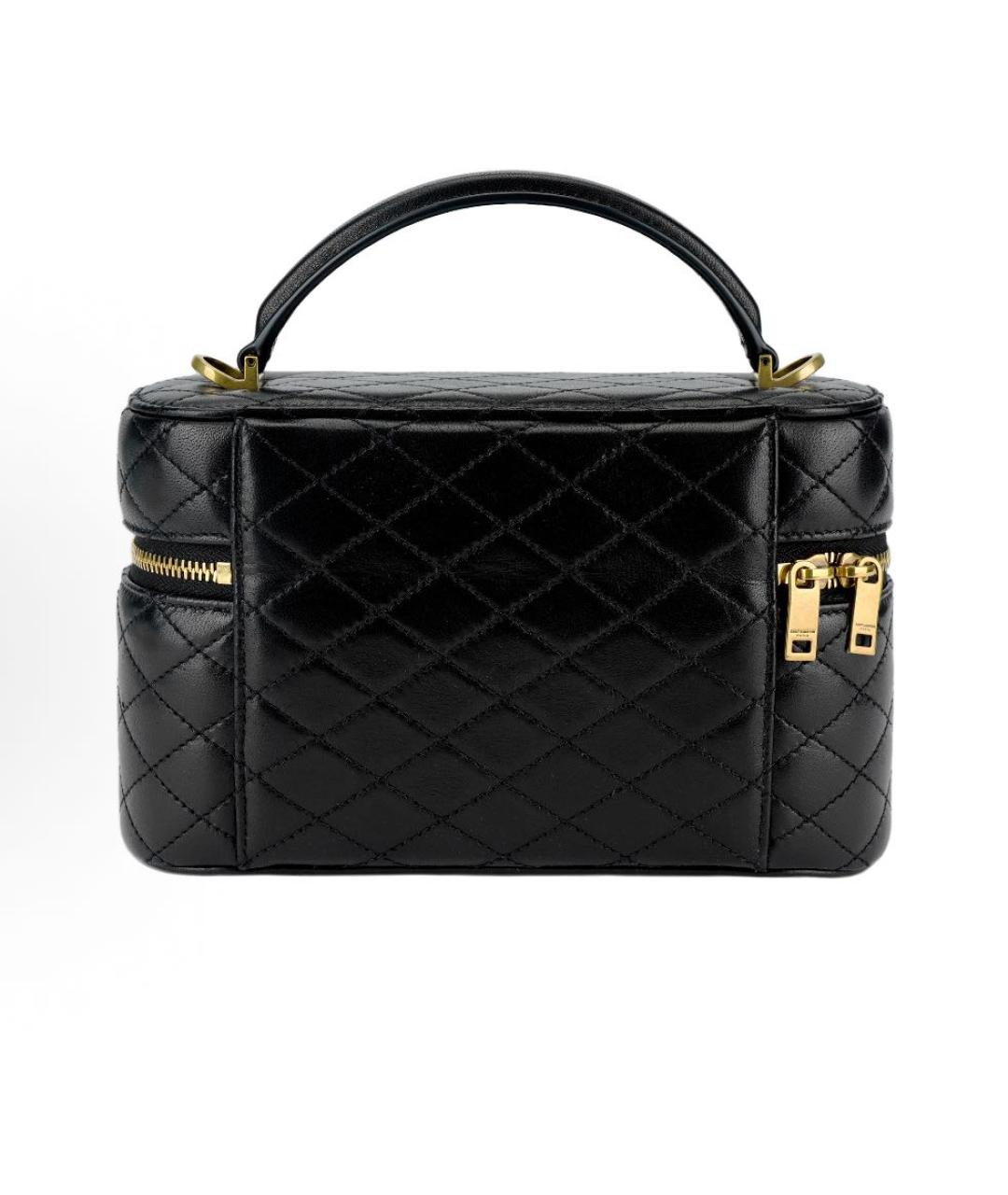 SAINT LAURENT Черная кожаная сумка через плечо, фото 3