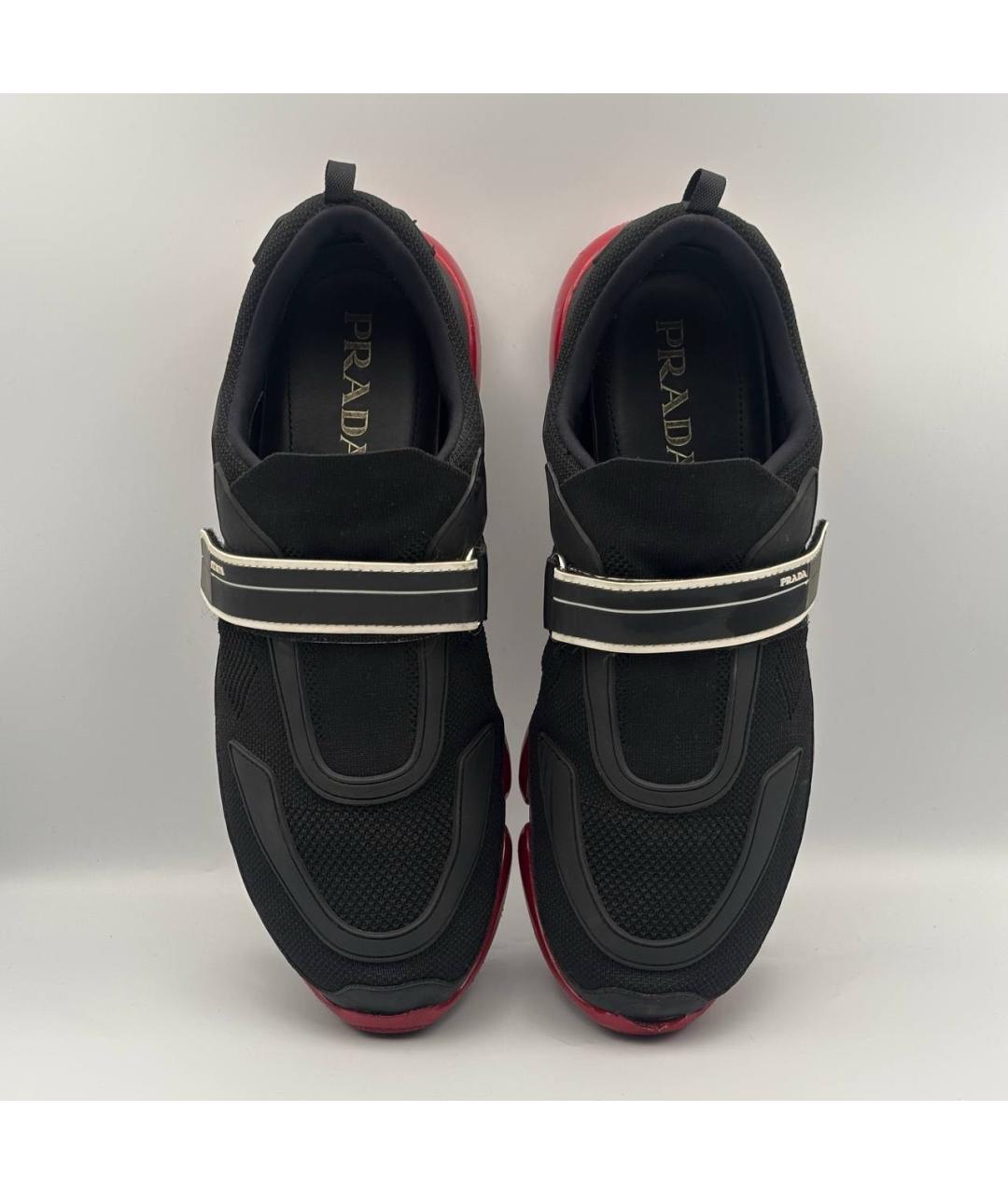 PRADA Текстильные низкие кроссовки / кеды, фото 3