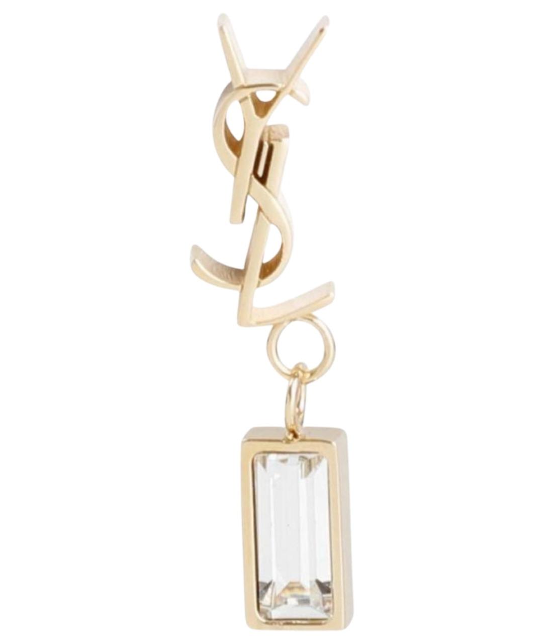 SAINT LAURENT Золотые серьги, фото 1