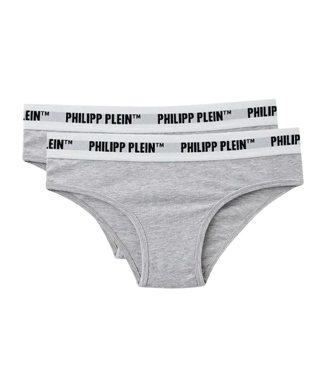 PHILIPP PLEIN Серые трусы, фото 1