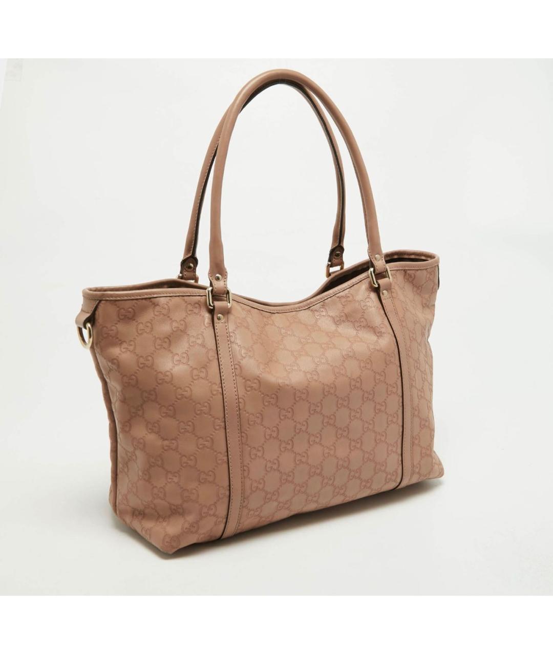 GUCCI Бежевая сумка тоут из канвы, фото 2
