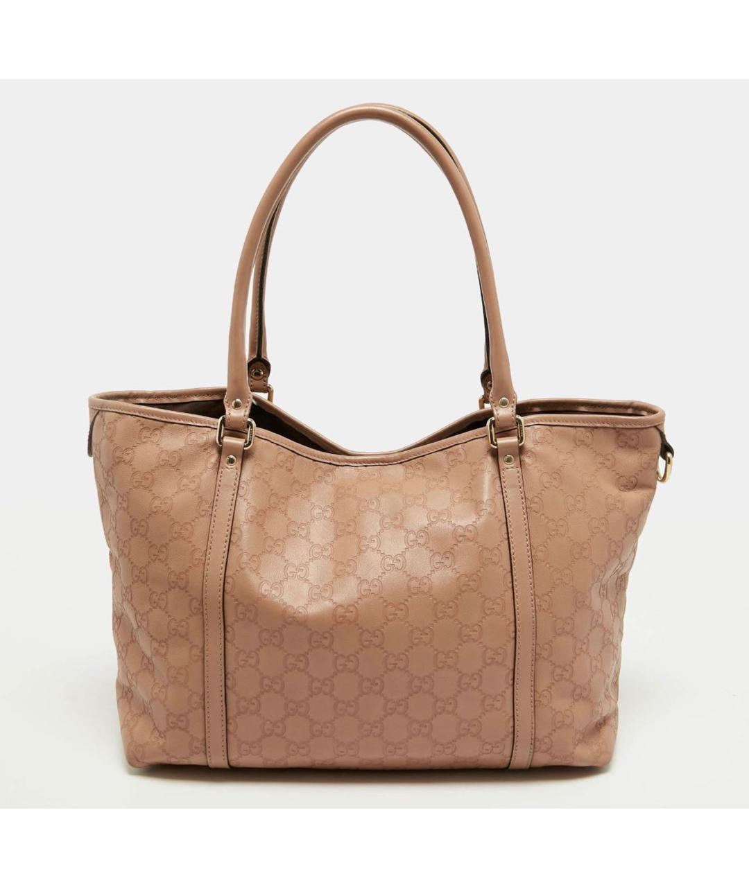 GUCCI Бежевая сумка тоут из канвы, фото 3