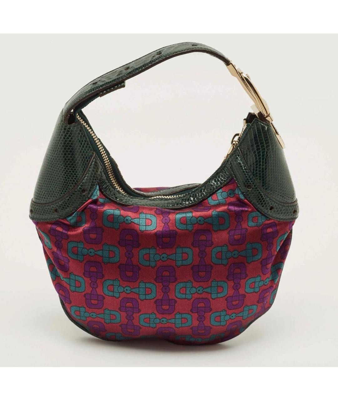GUCCI Зеленая сумка через плечо из экзотической кожи, фото 3
