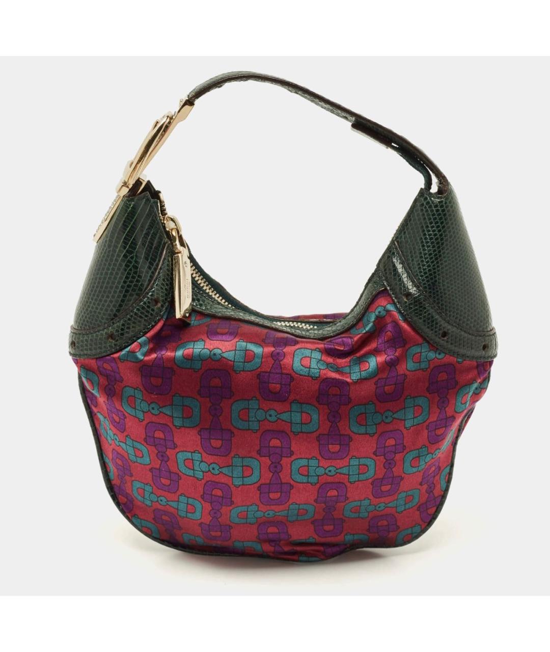 GUCCI Зеленая сумка через плечо из экзотической кожи, фото 9