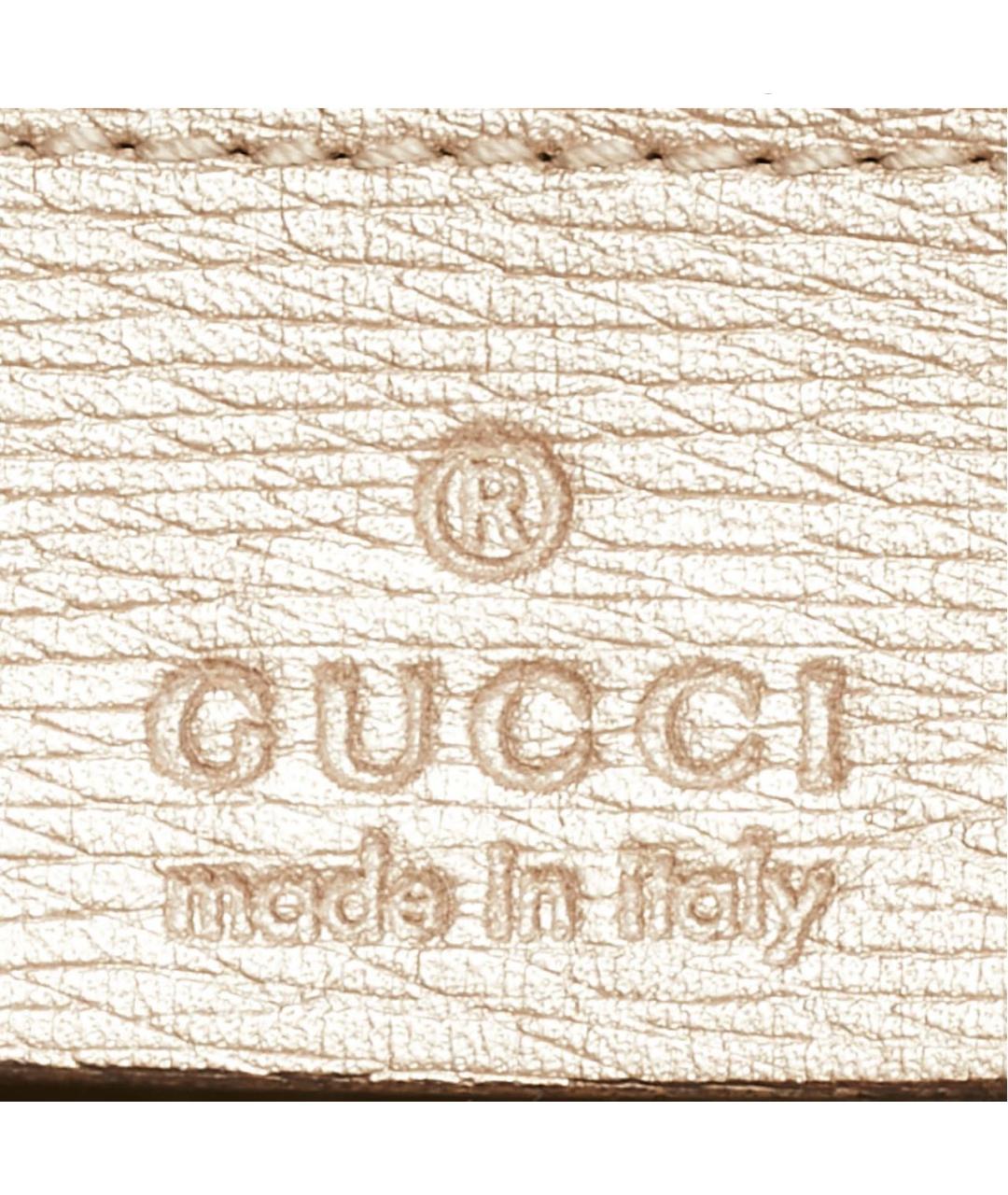 GUCCI Бежевая кожаная сумка с короткими ручками, фото 8