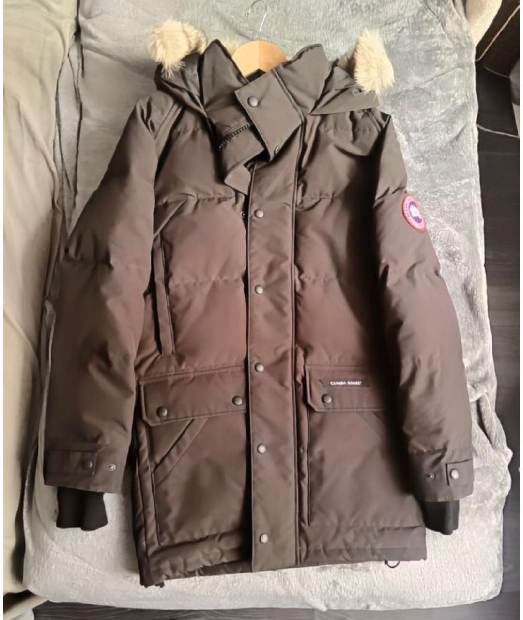 CANADA GOOSE Черная меховая парка, фото 2