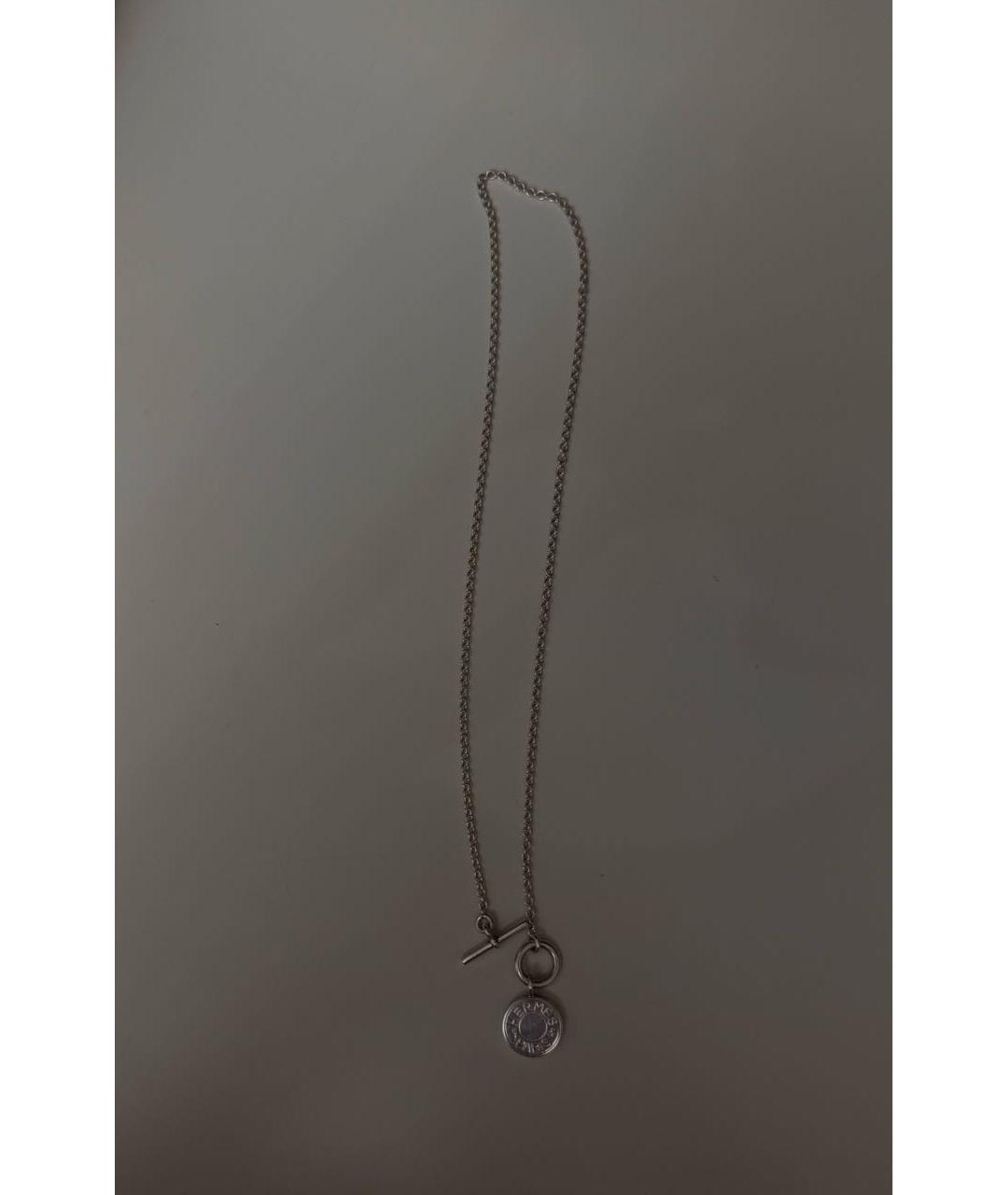 HERMES Серебряное серебряное колье, фото 4