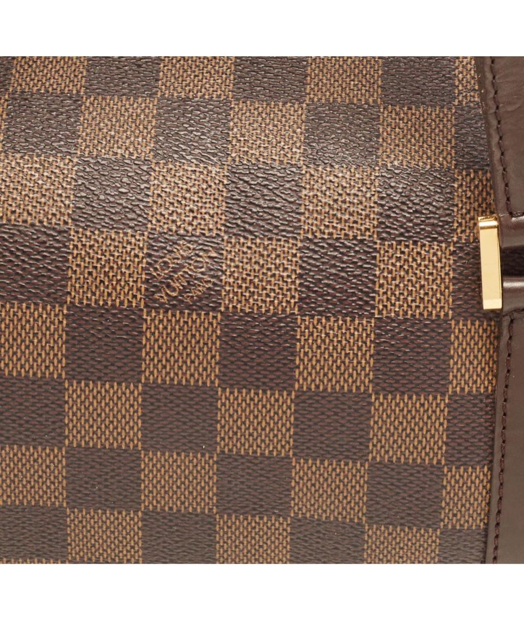 LOUIS VUITTON Коричневая сумка с короткими ручками из канвы, фото 6
