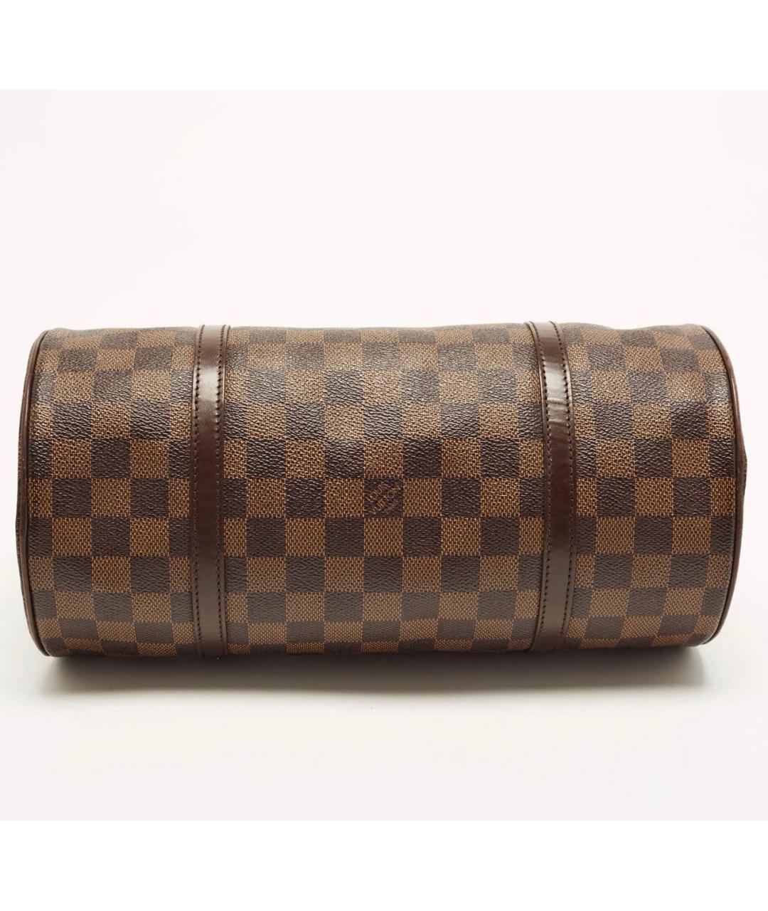LOUIS VUITTON Коричневая сумка с короткими ручками из канвы, фото 7