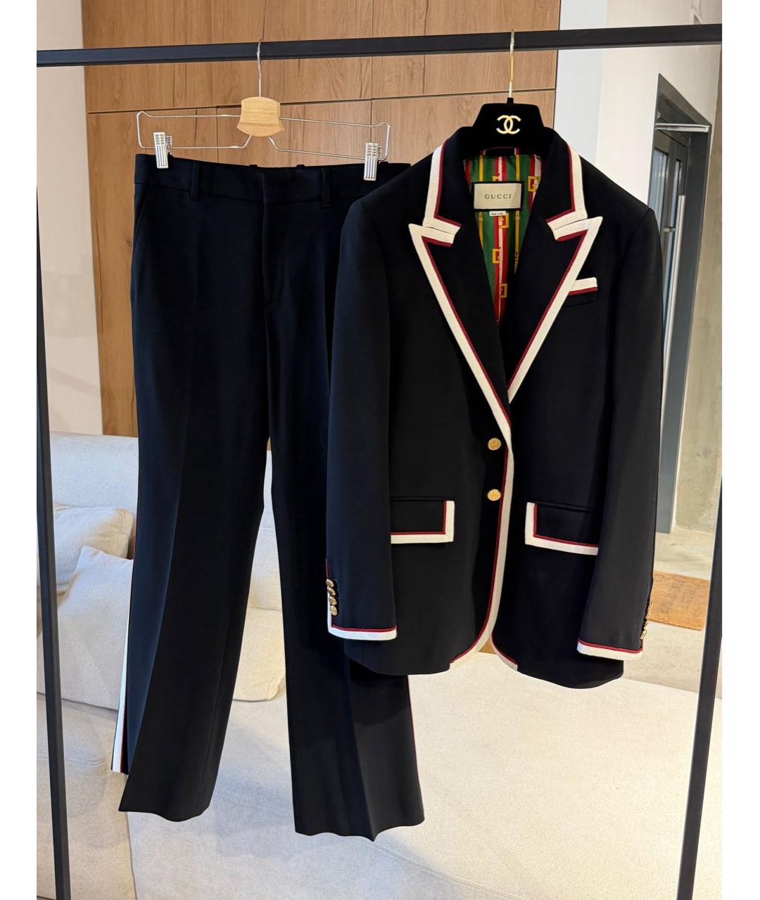 GUCCI Черный костюм с брюками, фото 7