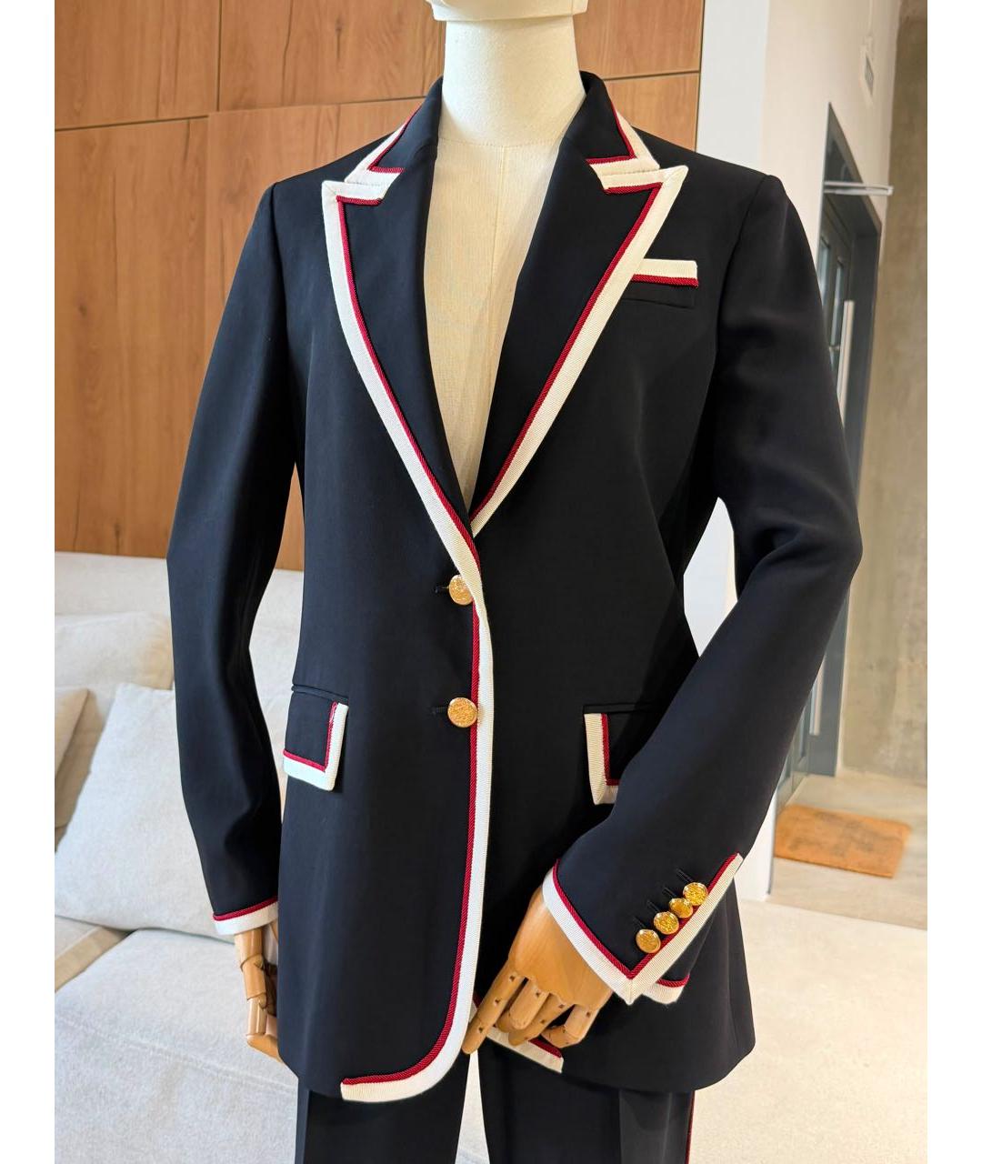 GUCCI Черный костюм с брюками, фото 3