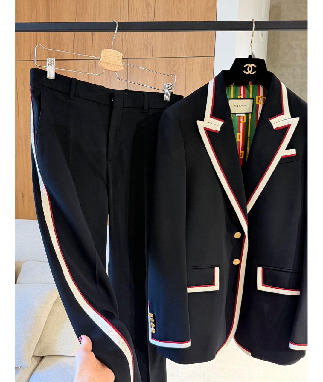 GUCCI Черный костюм с брюками, фото 6