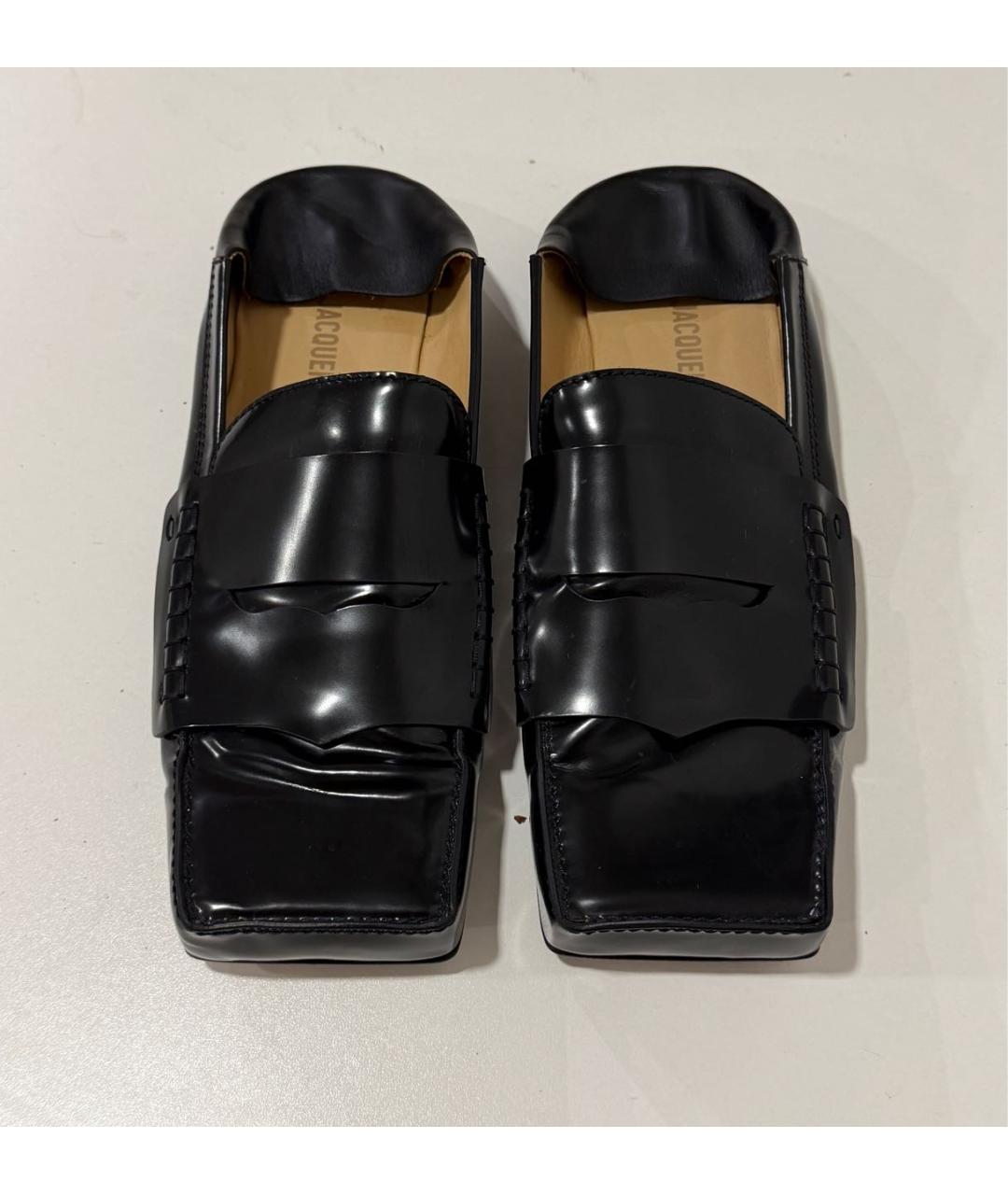 JACQUEMUS Черные кожаные туфли, фото 2