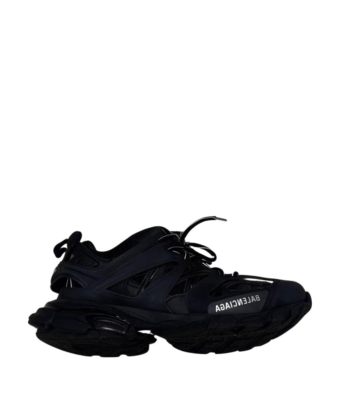 BALENCIAGA Черные текстильные низкие кроссовки / кеды, фото 1