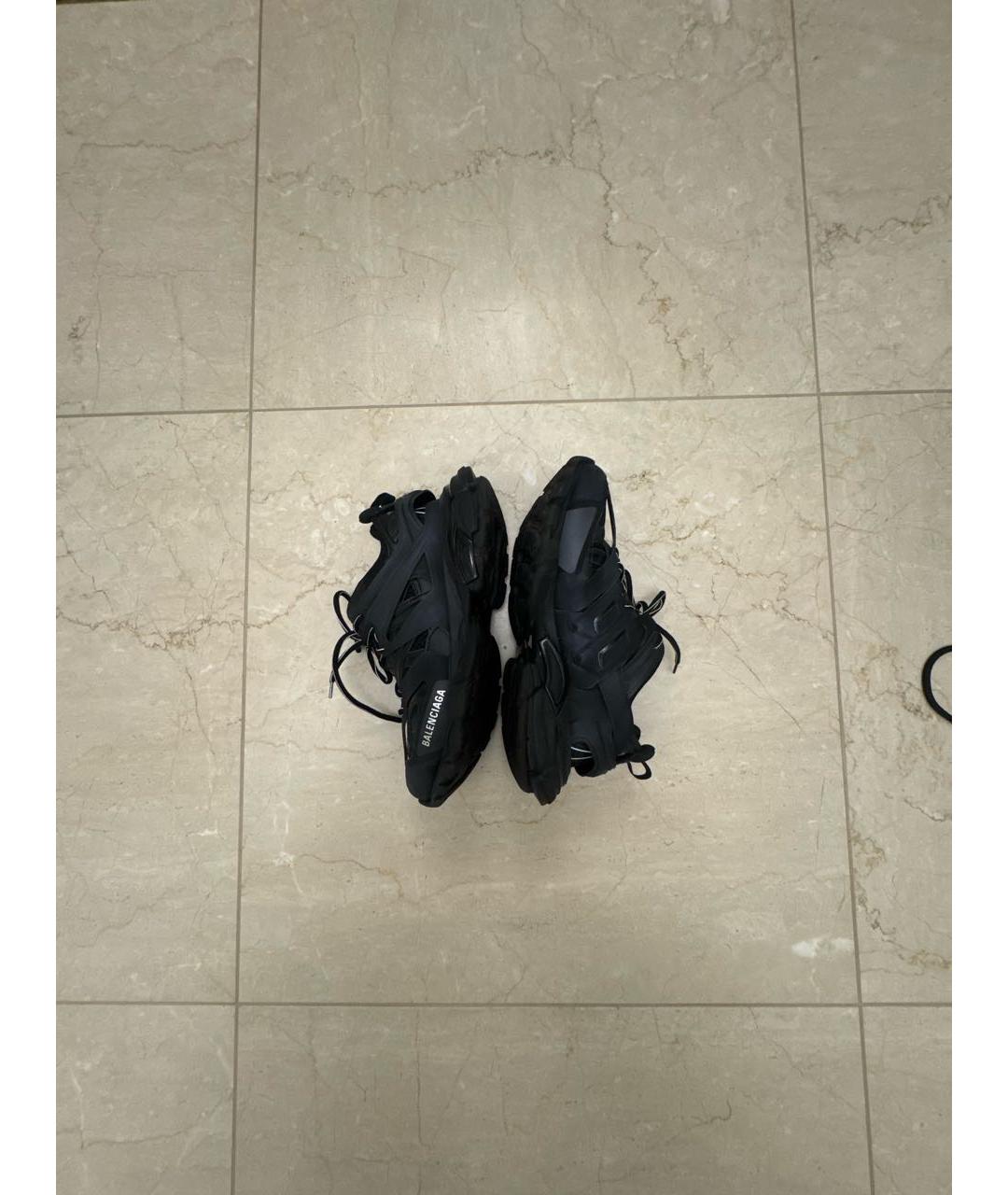 BALENCIAGA Черные текстильные низкие кроссовки / кеды, фото 6