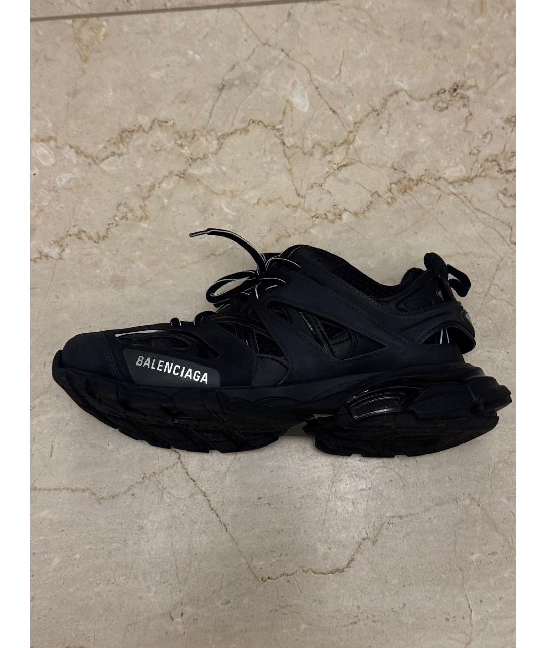 BALENCIAGA Черные текстильные низкие кроссовки / кеды, фото 7