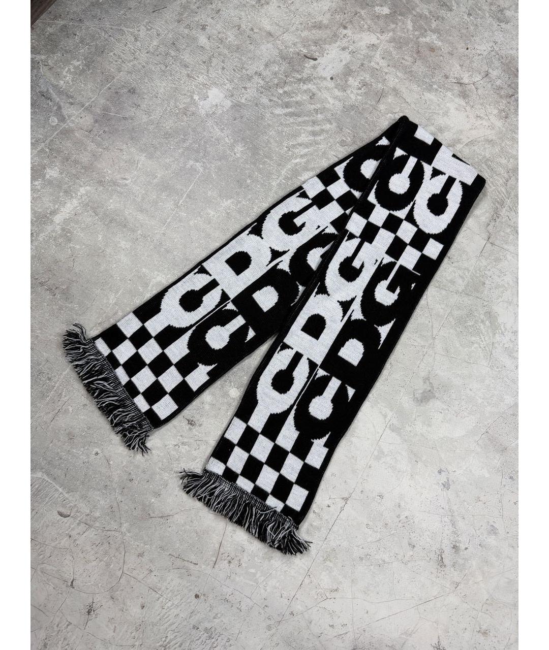 COMME DES GARÇONS Черный шарф, фото 3