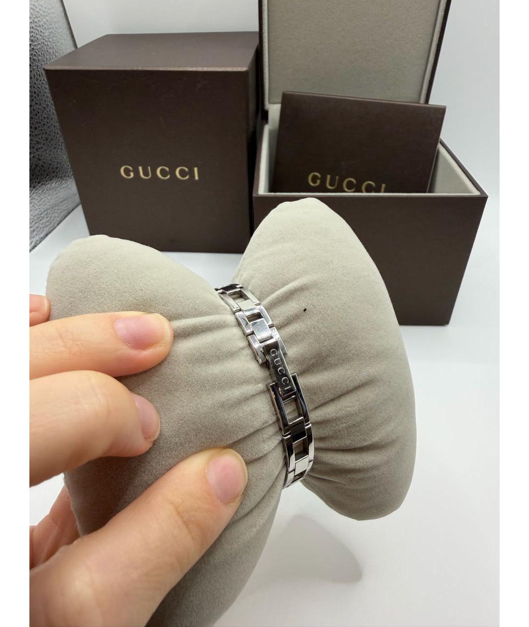 GUCCI Серебряные часы, фото 3