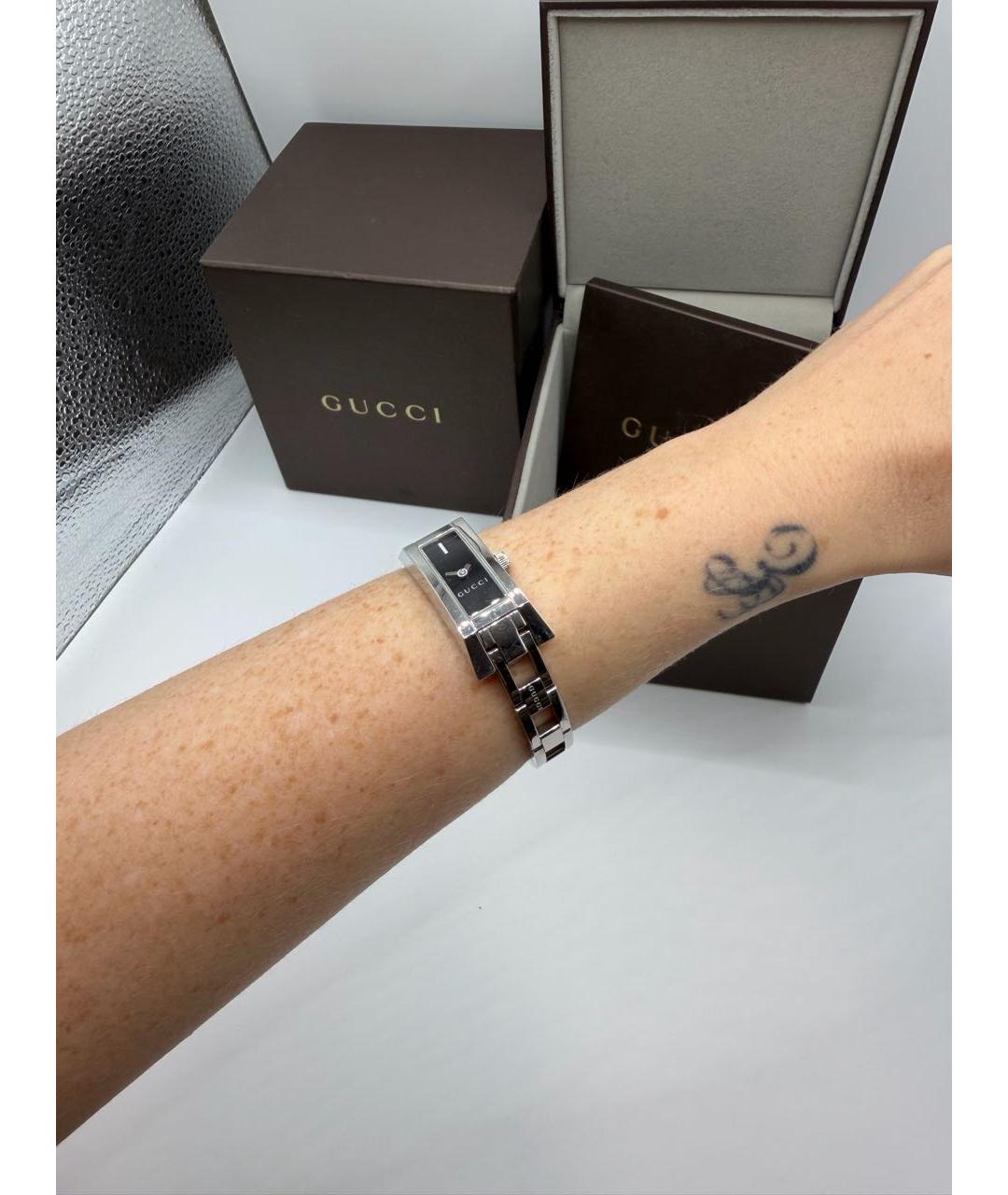 GUCCI Серебряные часы, фото 7