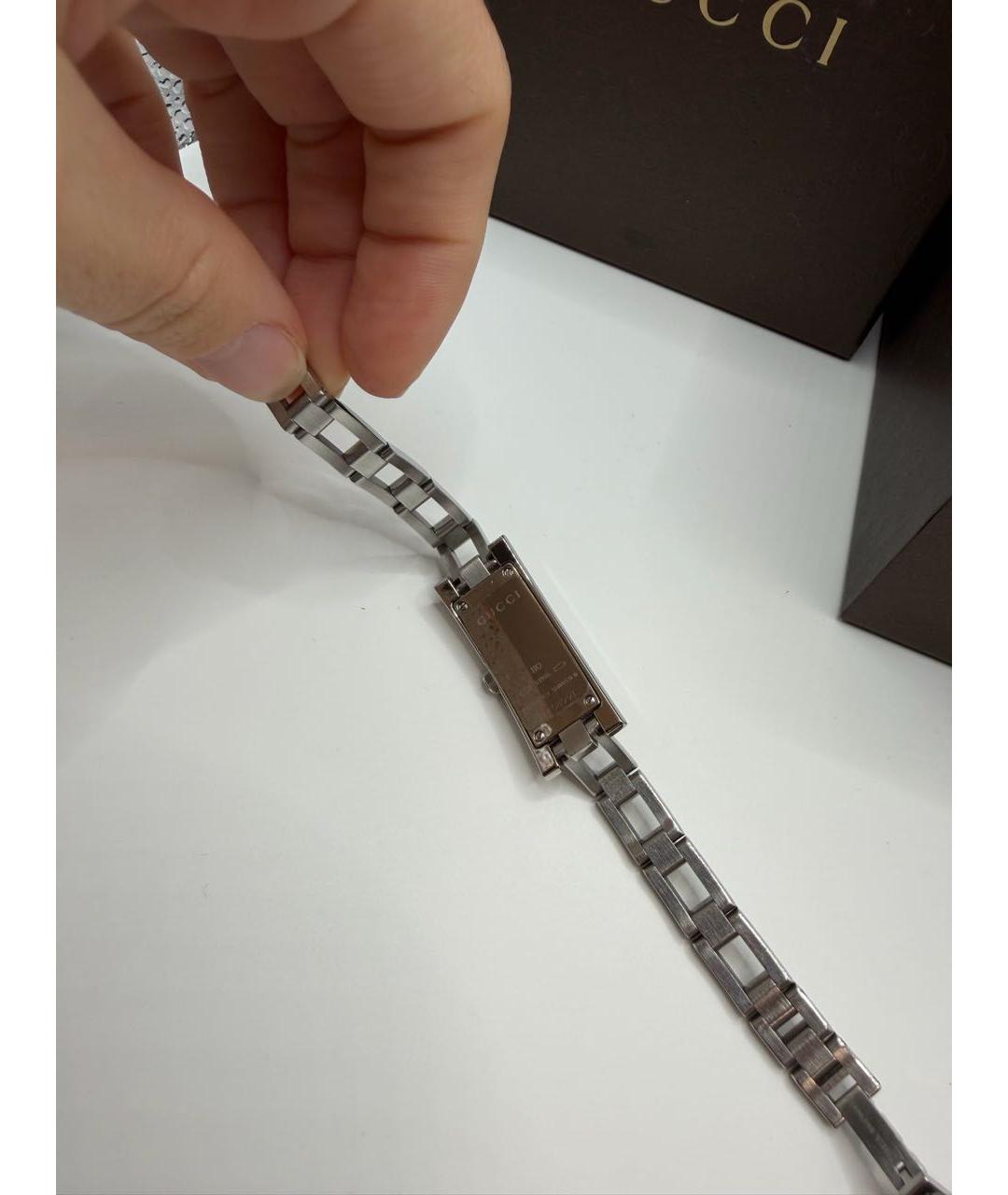 GUCCI Серебряные часы, фото 2