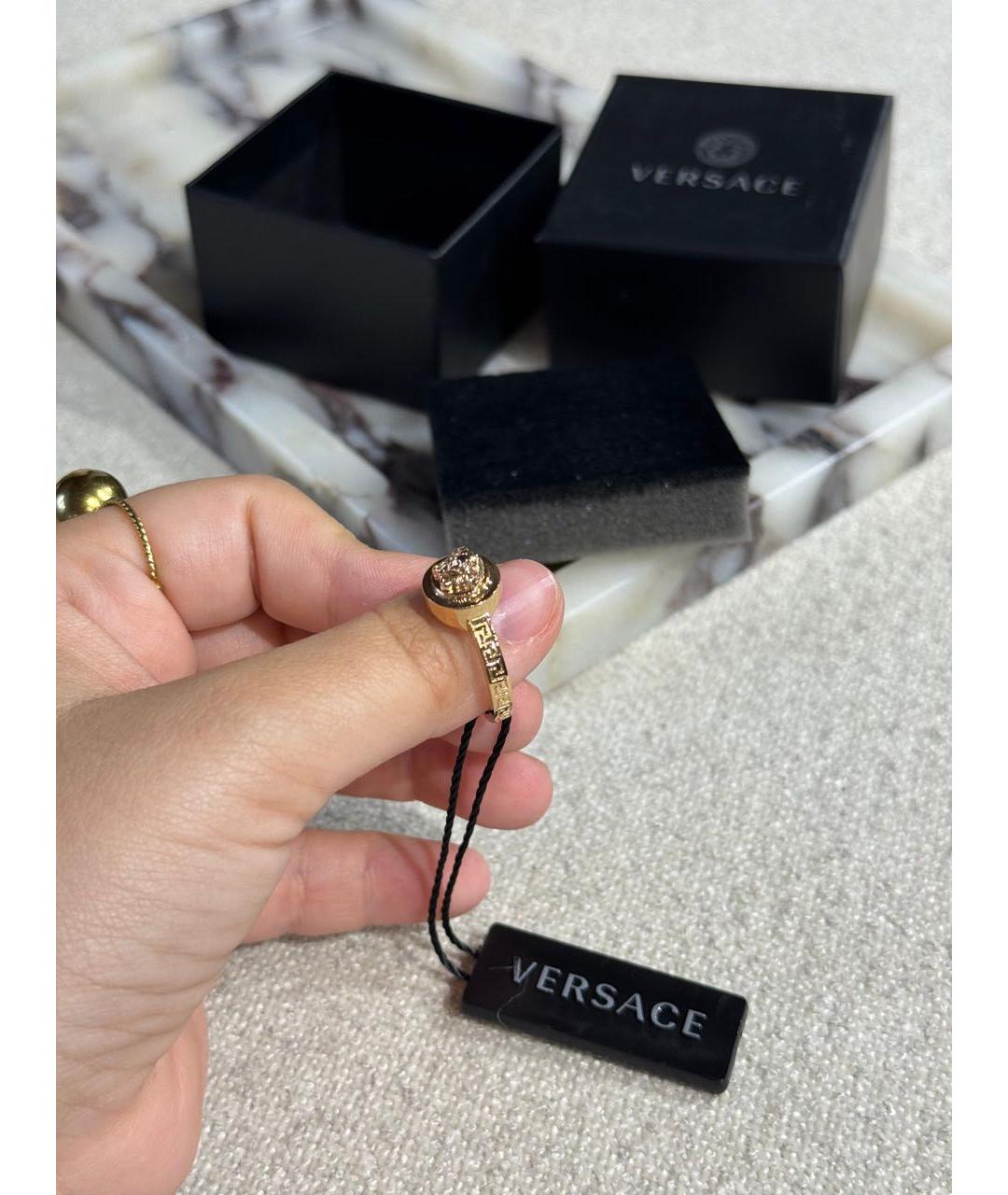 VERSACE Золотое кольцо, фото 4