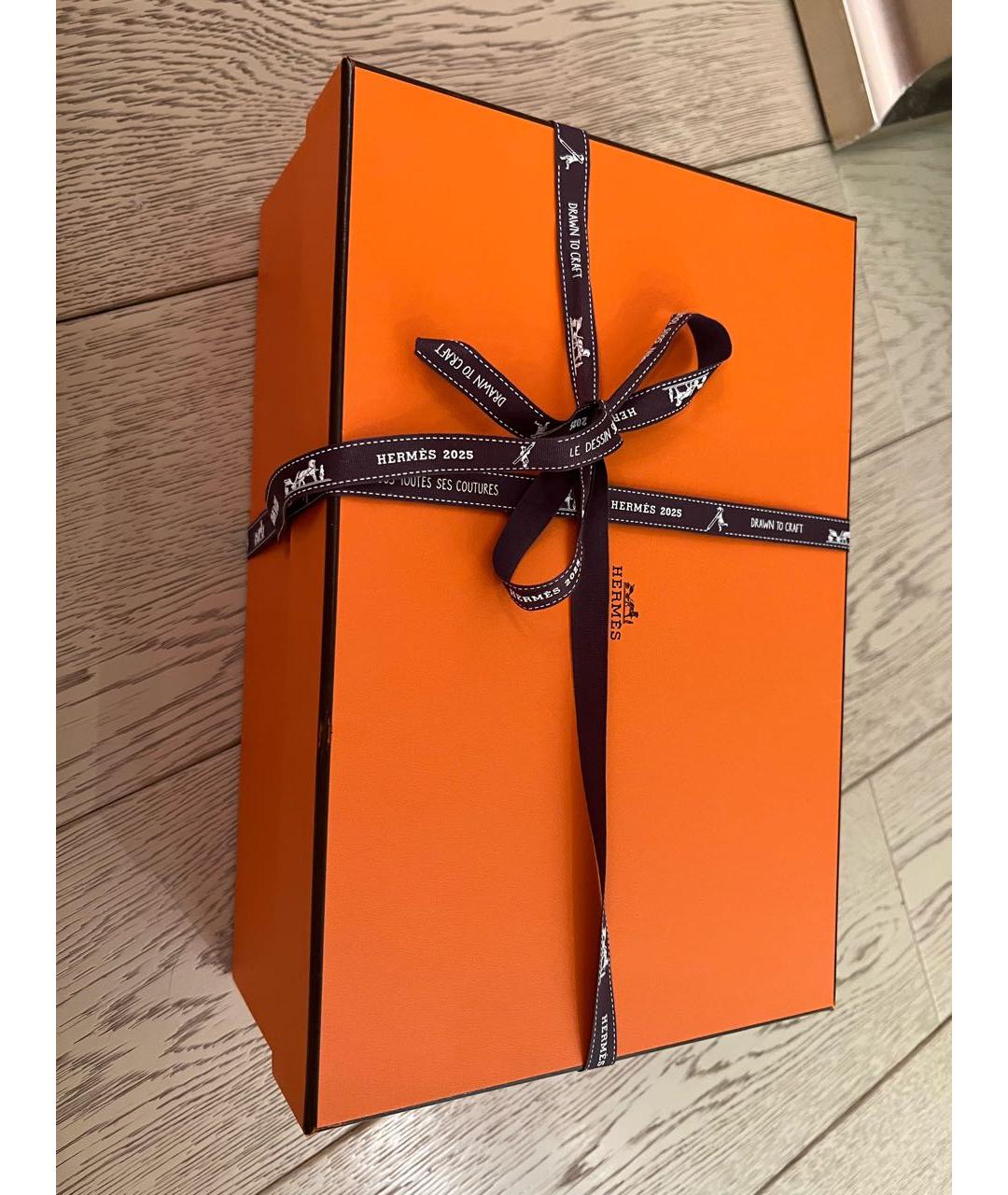HERMES Черные кожаные босоножки, фото 8
