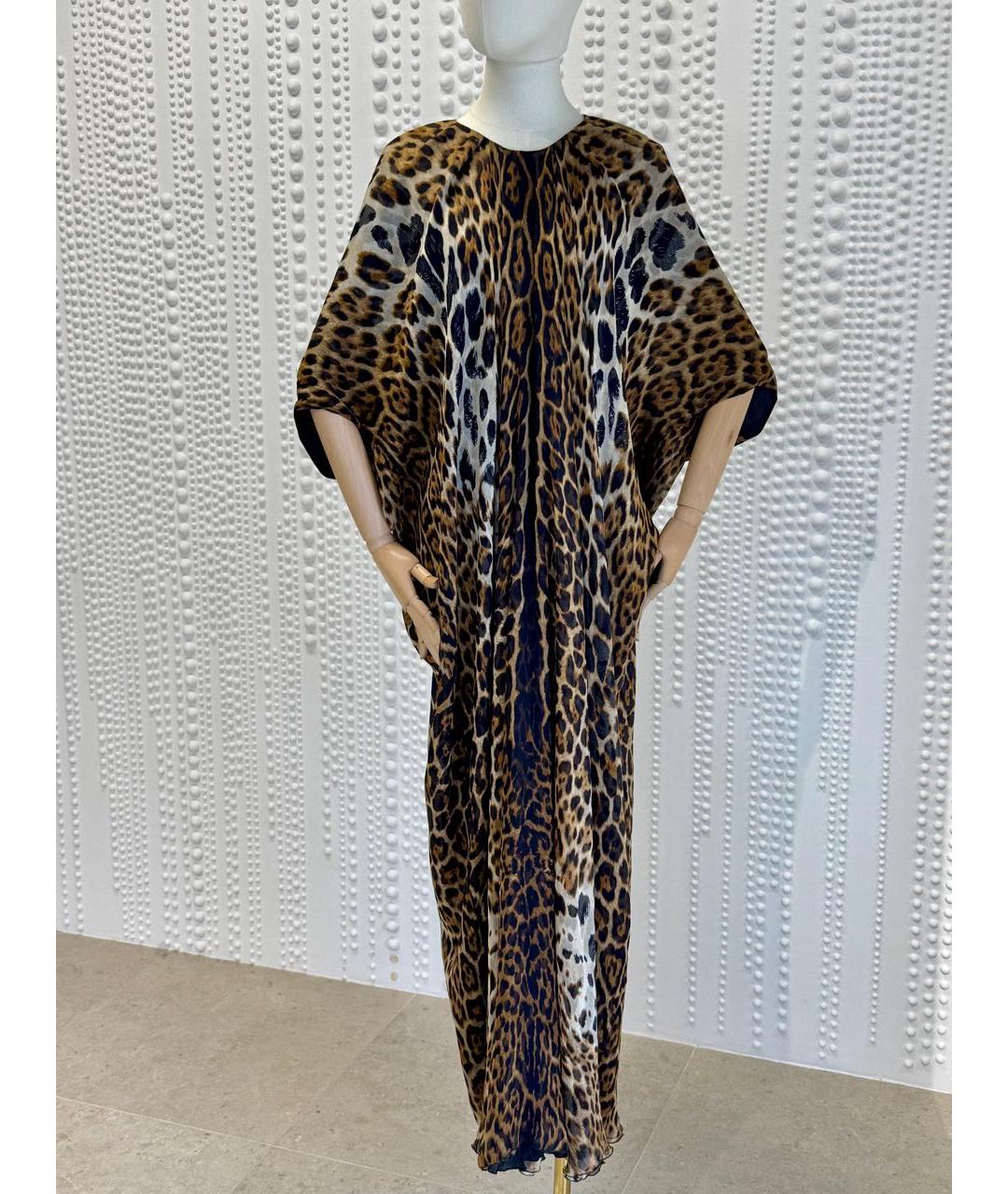 SAINT LAURENT Мульти шелковое повседневное платье, фото 2