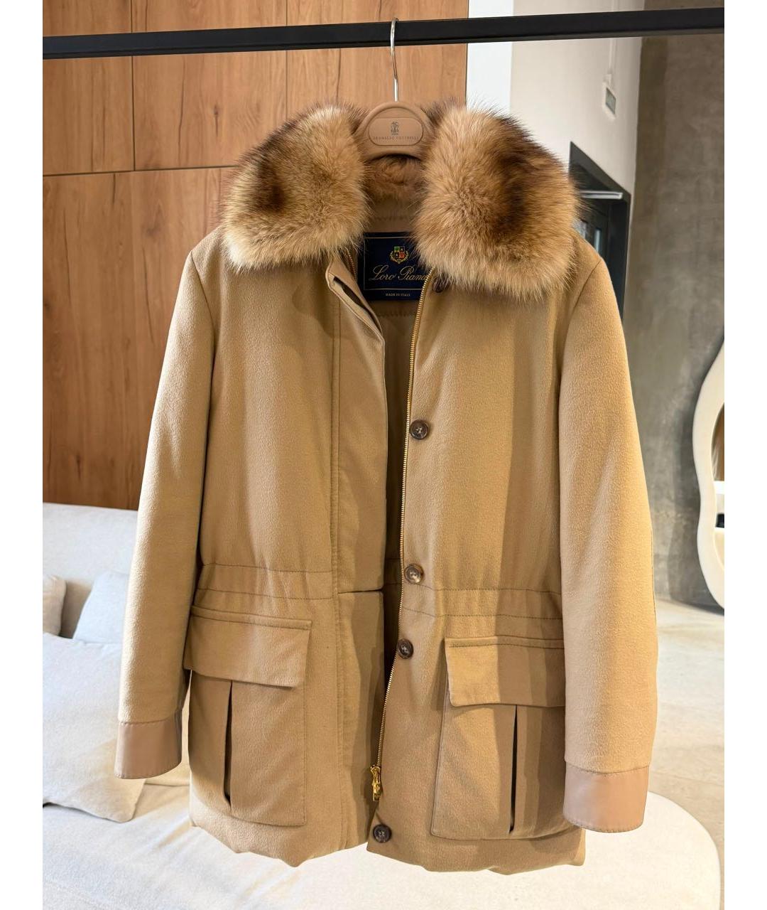 LORO PIANA Бежевая парка, фото 3