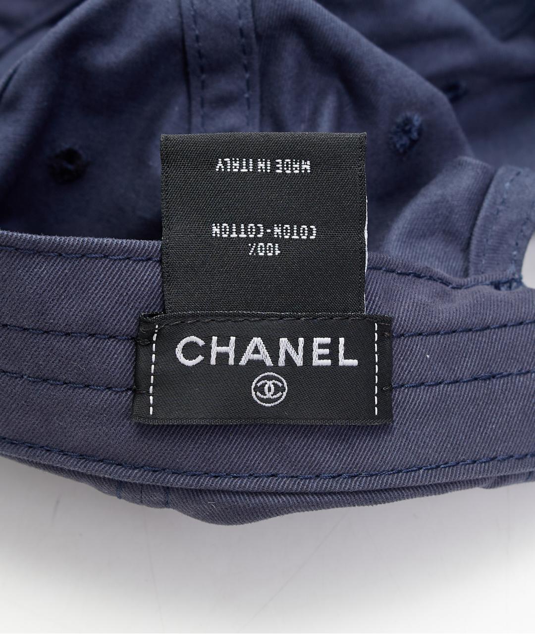 CHANEL Синяя хлопковая кепка, фото 6