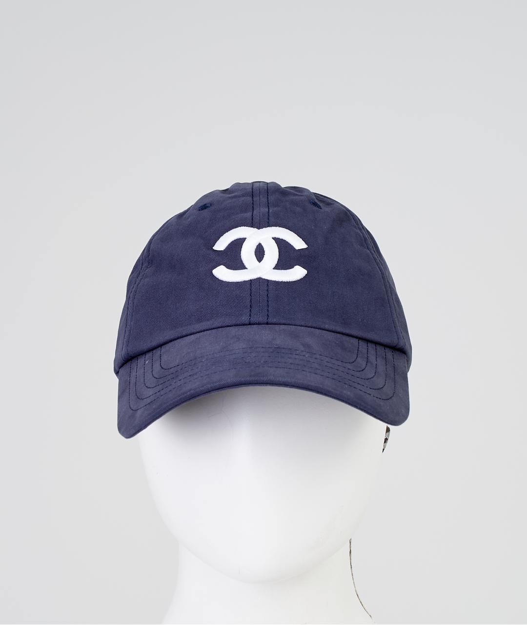 CHANEL Синяя хлопковая кепка, фото 2