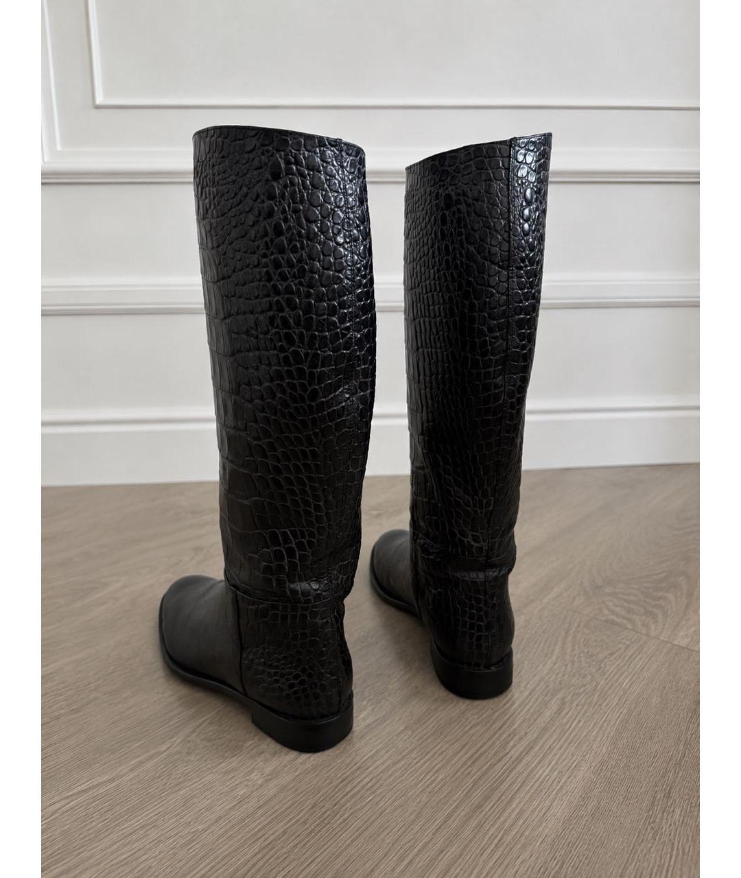 STUART WEITZMAN Темно-синие кожаные сапоги, фото 2