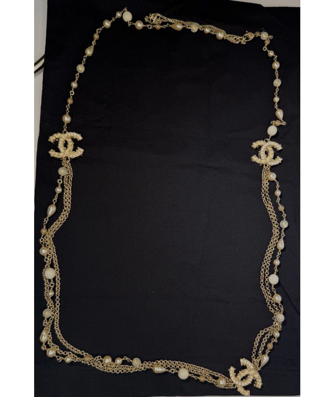 CHANEL Золотое колье, фото 9