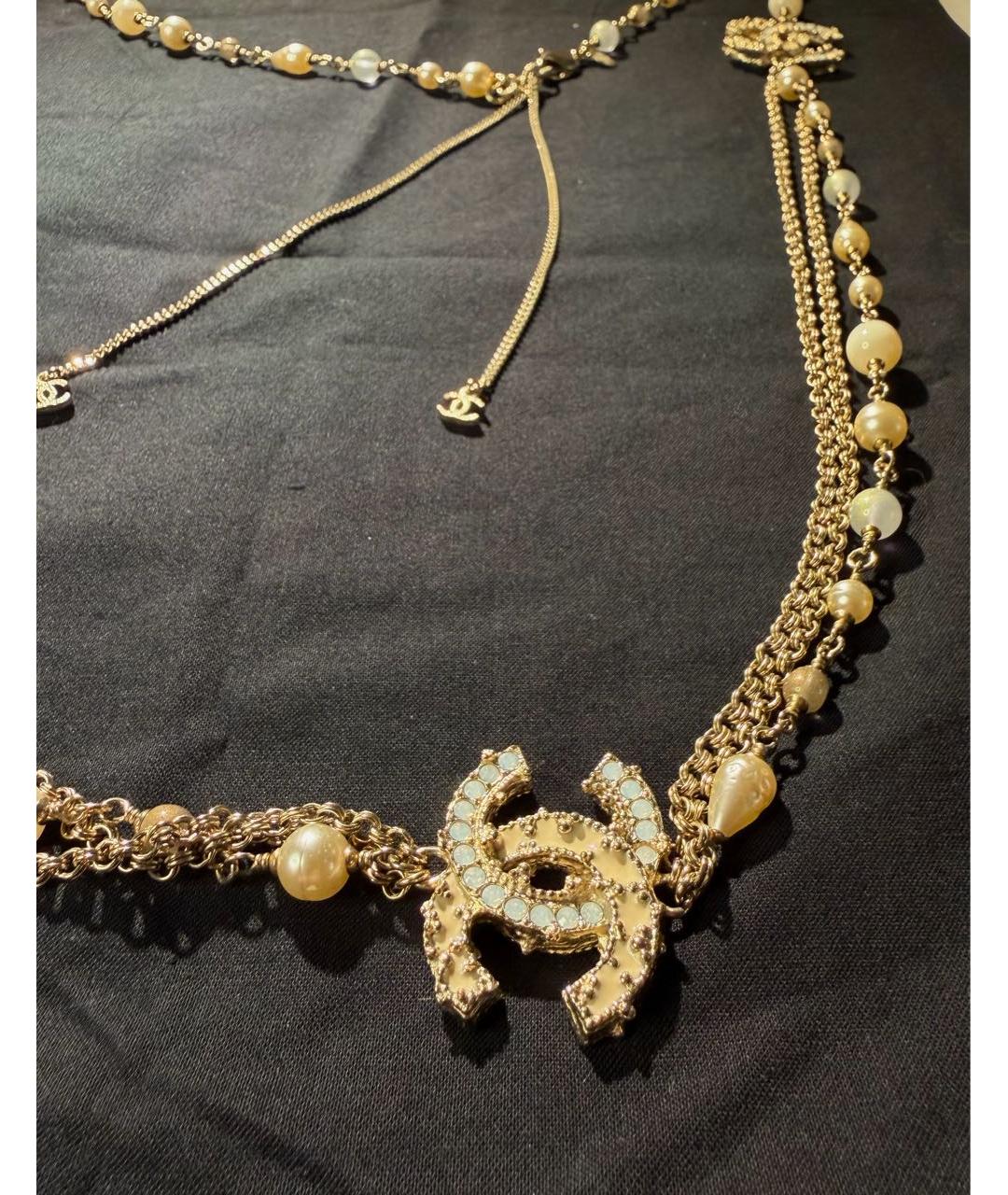 CHANEL Золотое колье, фото 3