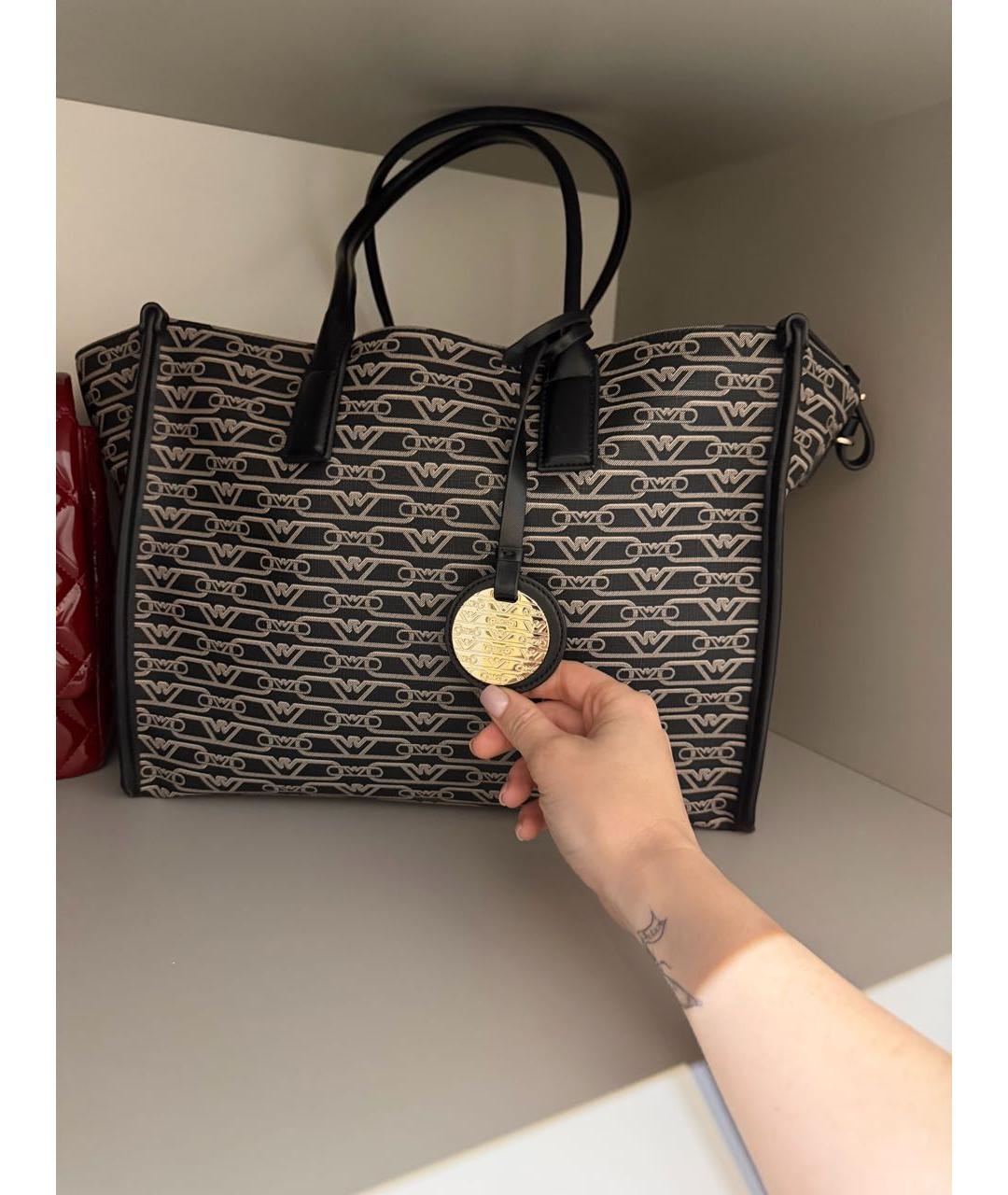 EMPORIO ARMANI Серая сумка тоут, фото 2